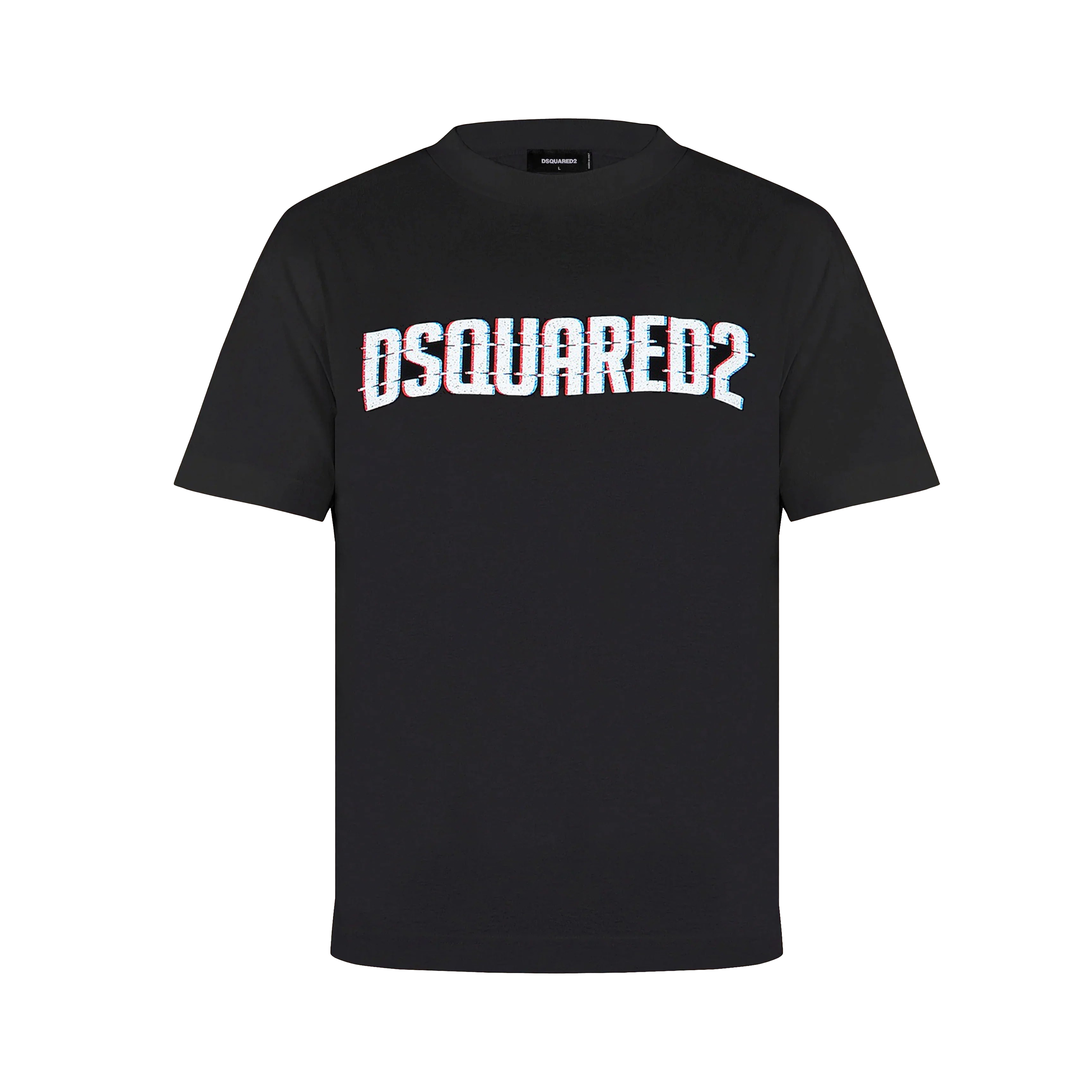 Camiseta Negra Dsquared2 Logo Print