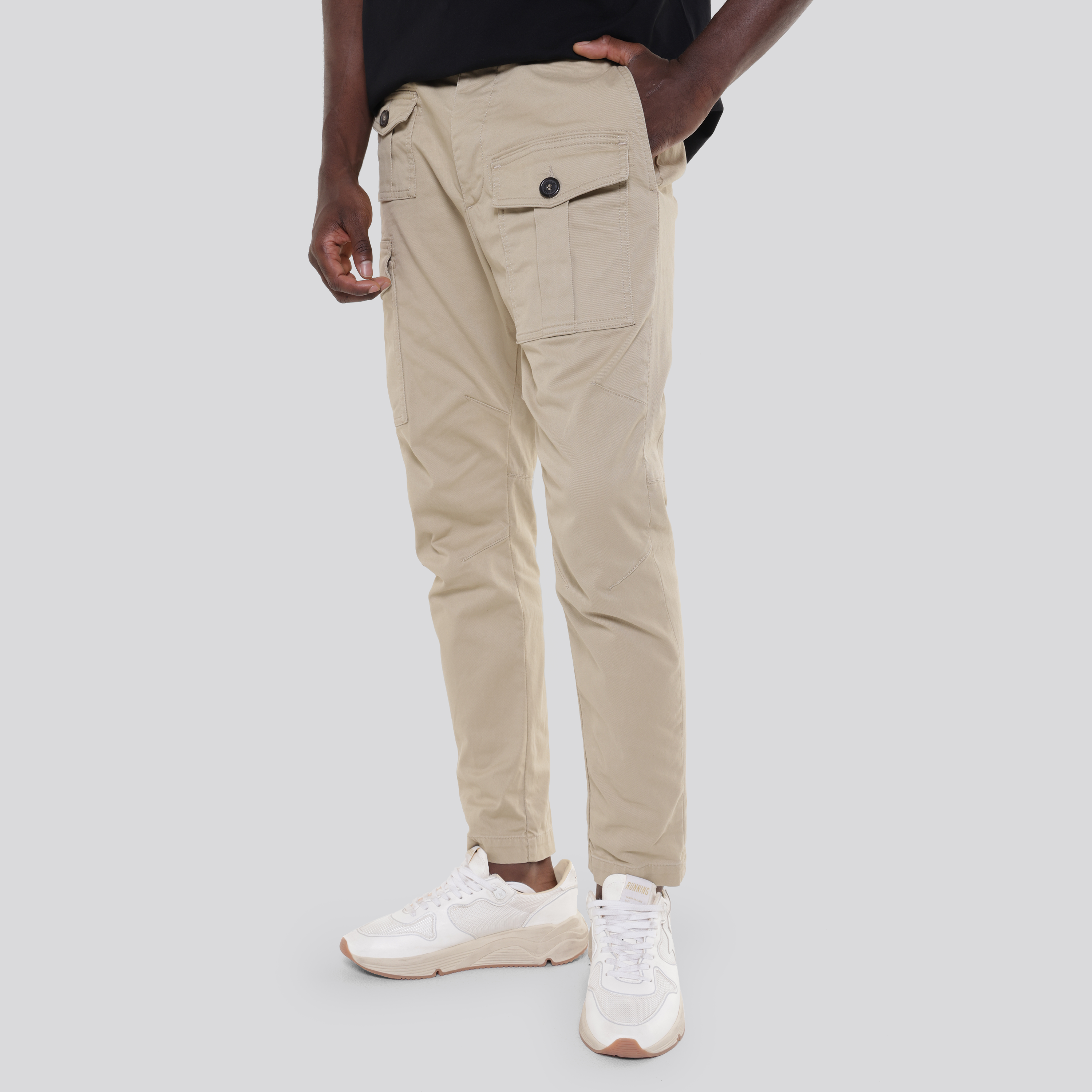 Pantalón Cargo Beige Dsquared2 Multipocket