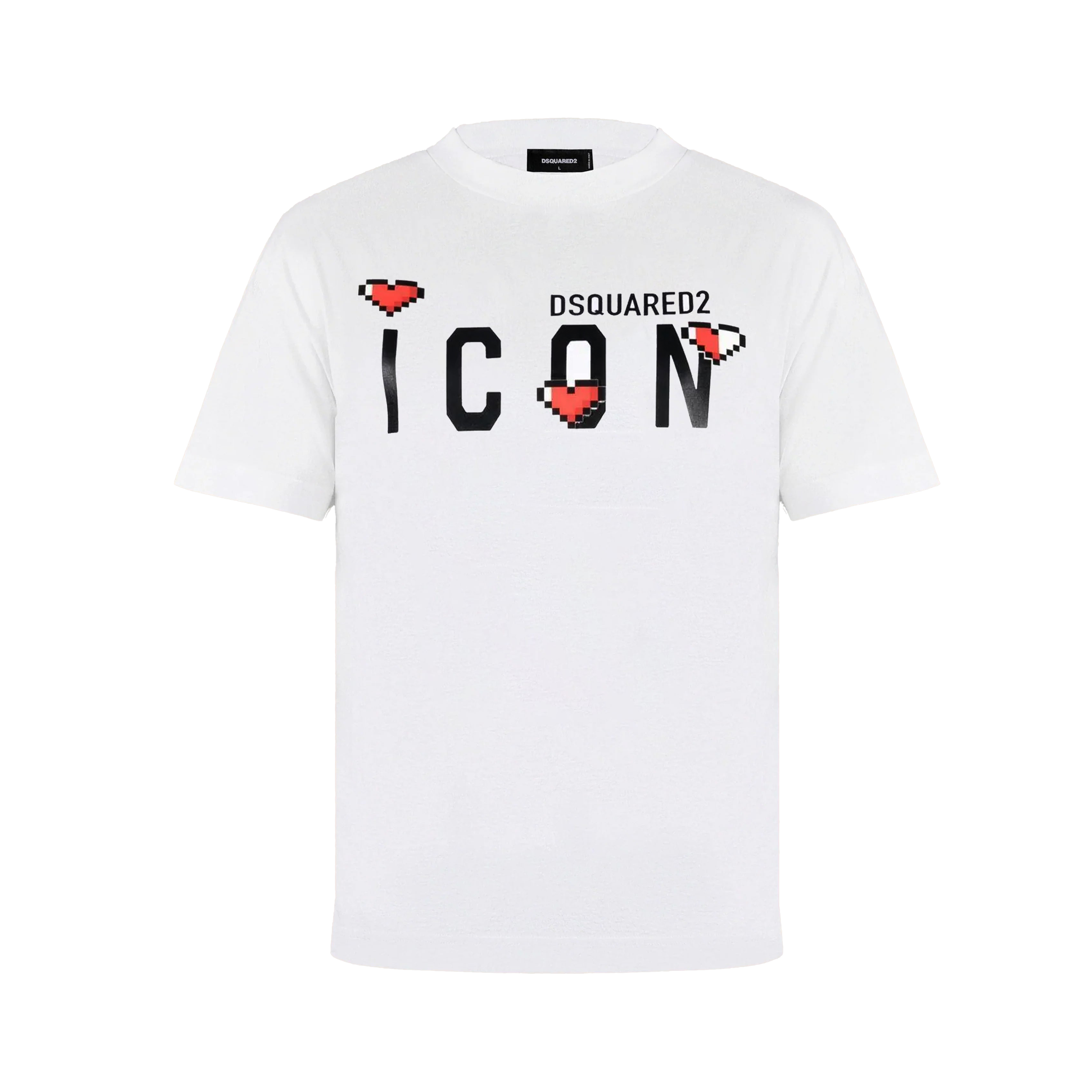 Camiseta Blanca Dsquared2 Hearts