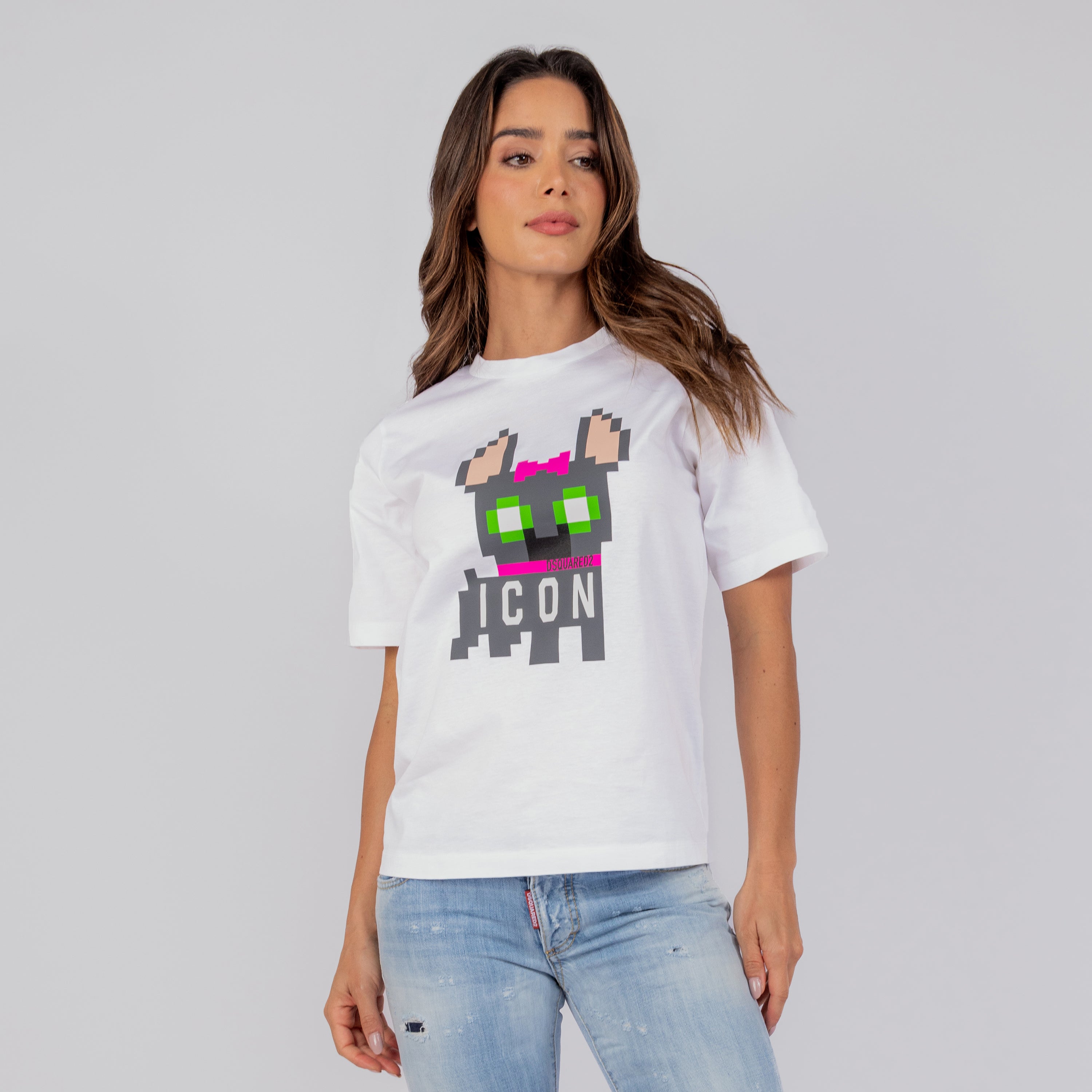 Camiseta Blanca Dsquared2 Dog Icon