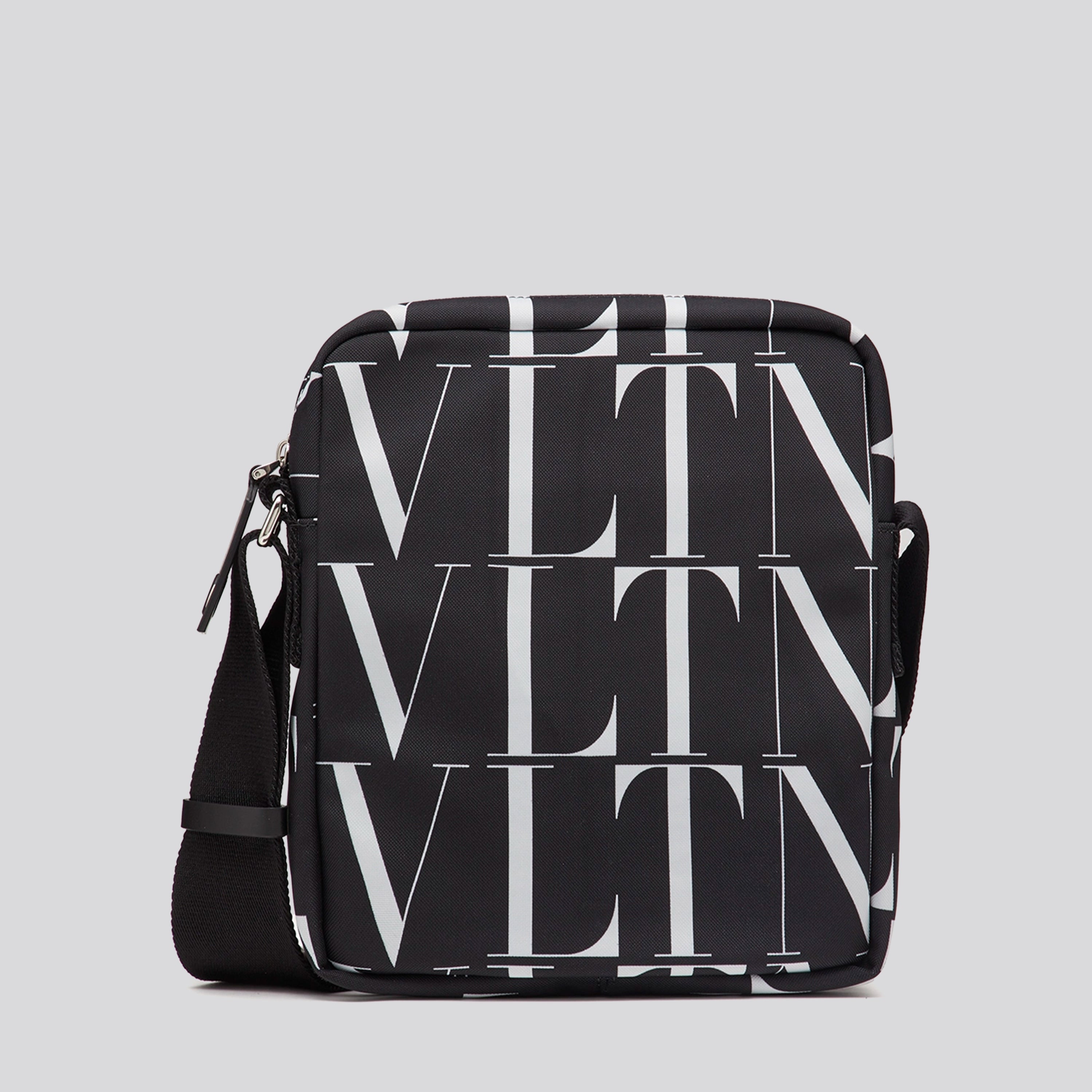 Bolso Negro Valentino Belt Bag Vltn Monogram