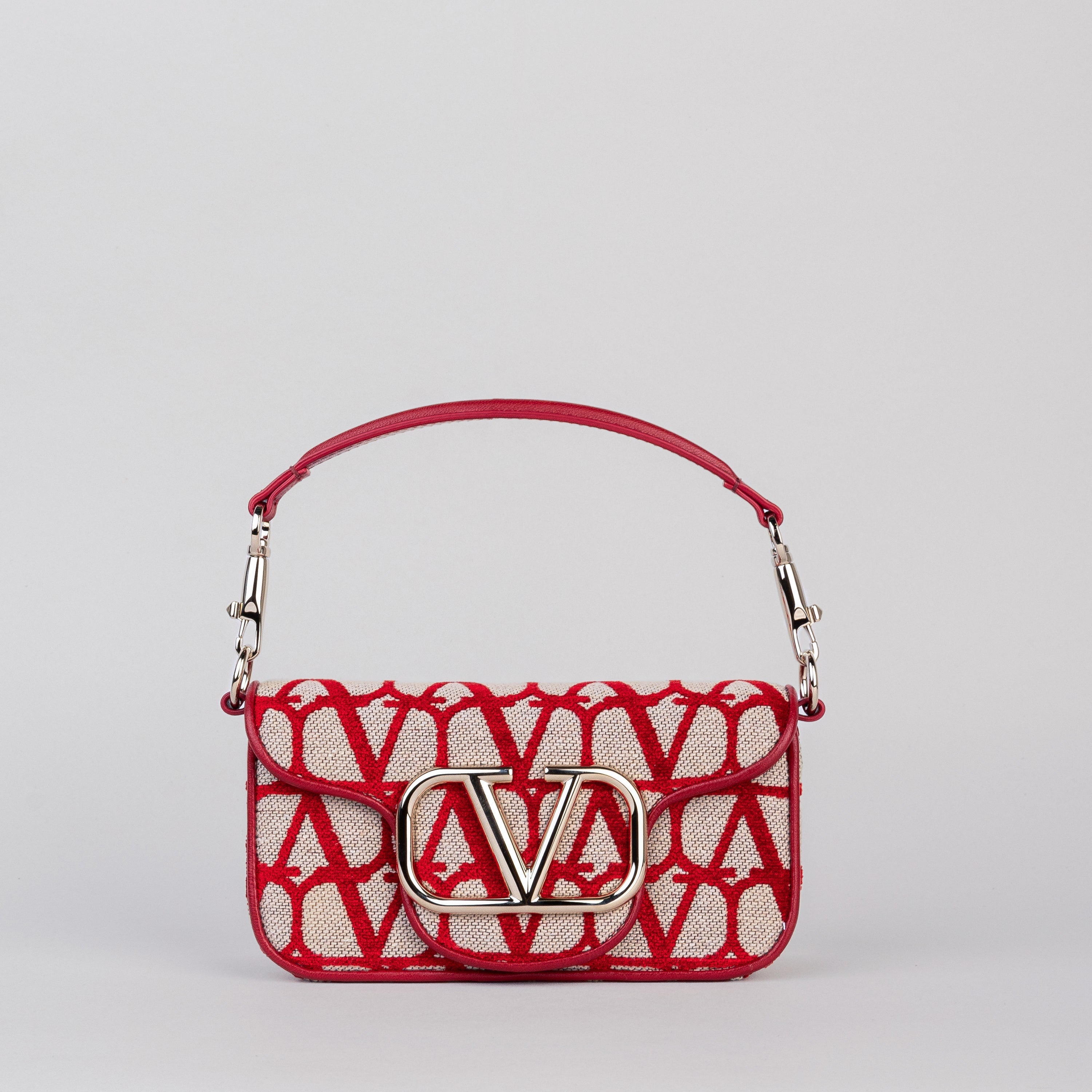 Bolso Rojo Valentino Logo Bag
