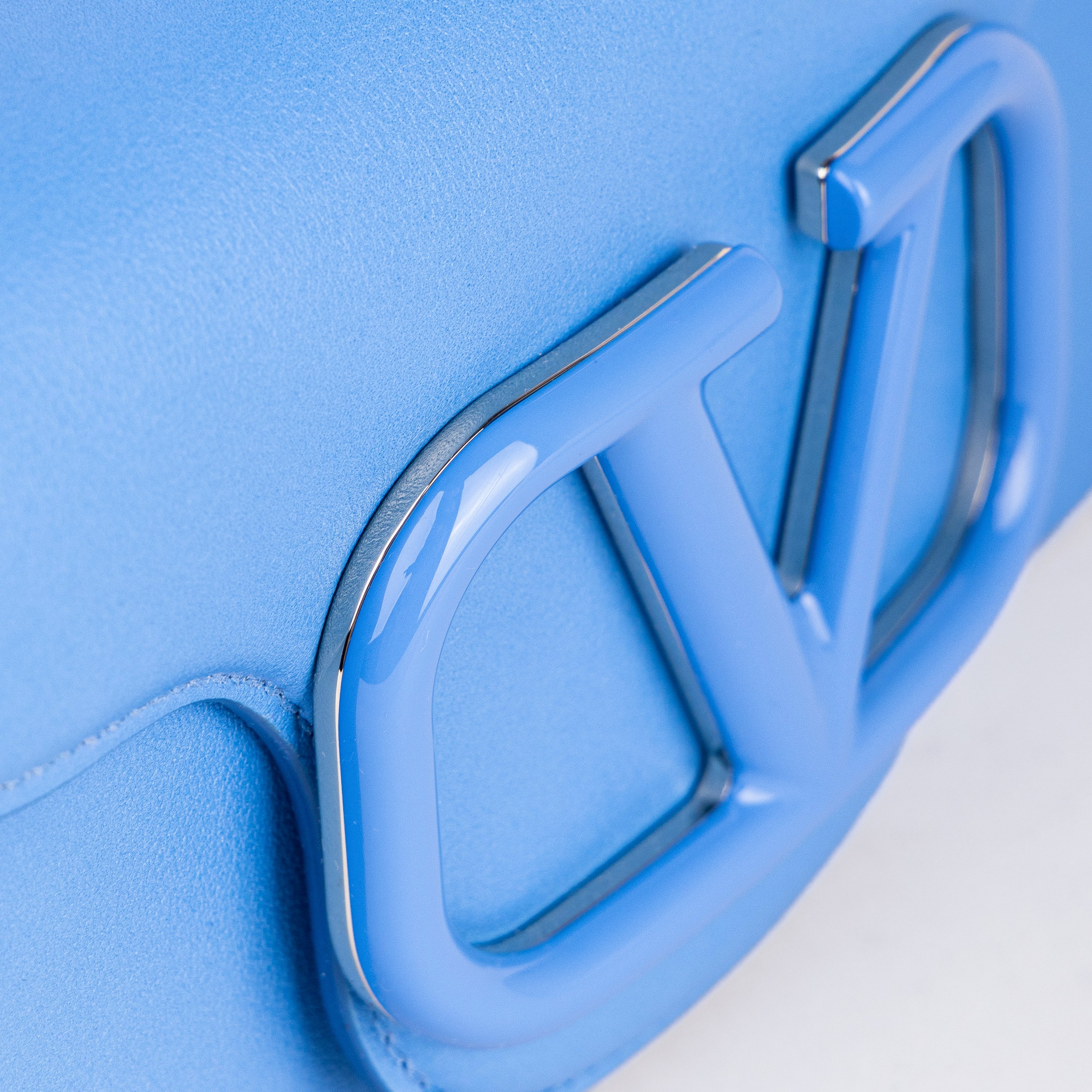 Cartera Azul Valentino Vlogo Shoulder