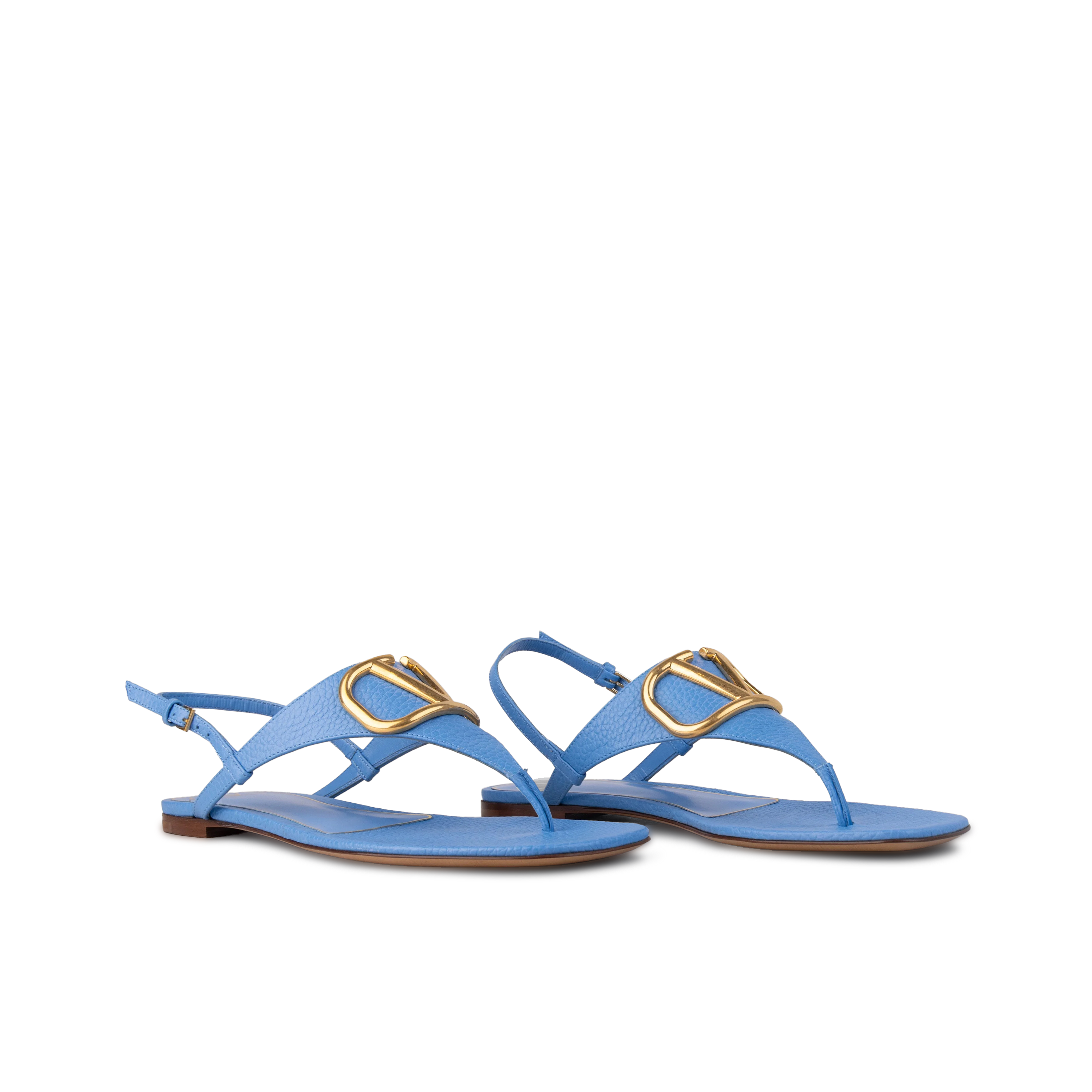 Sandalias Azul Valentino Gold Vlogo