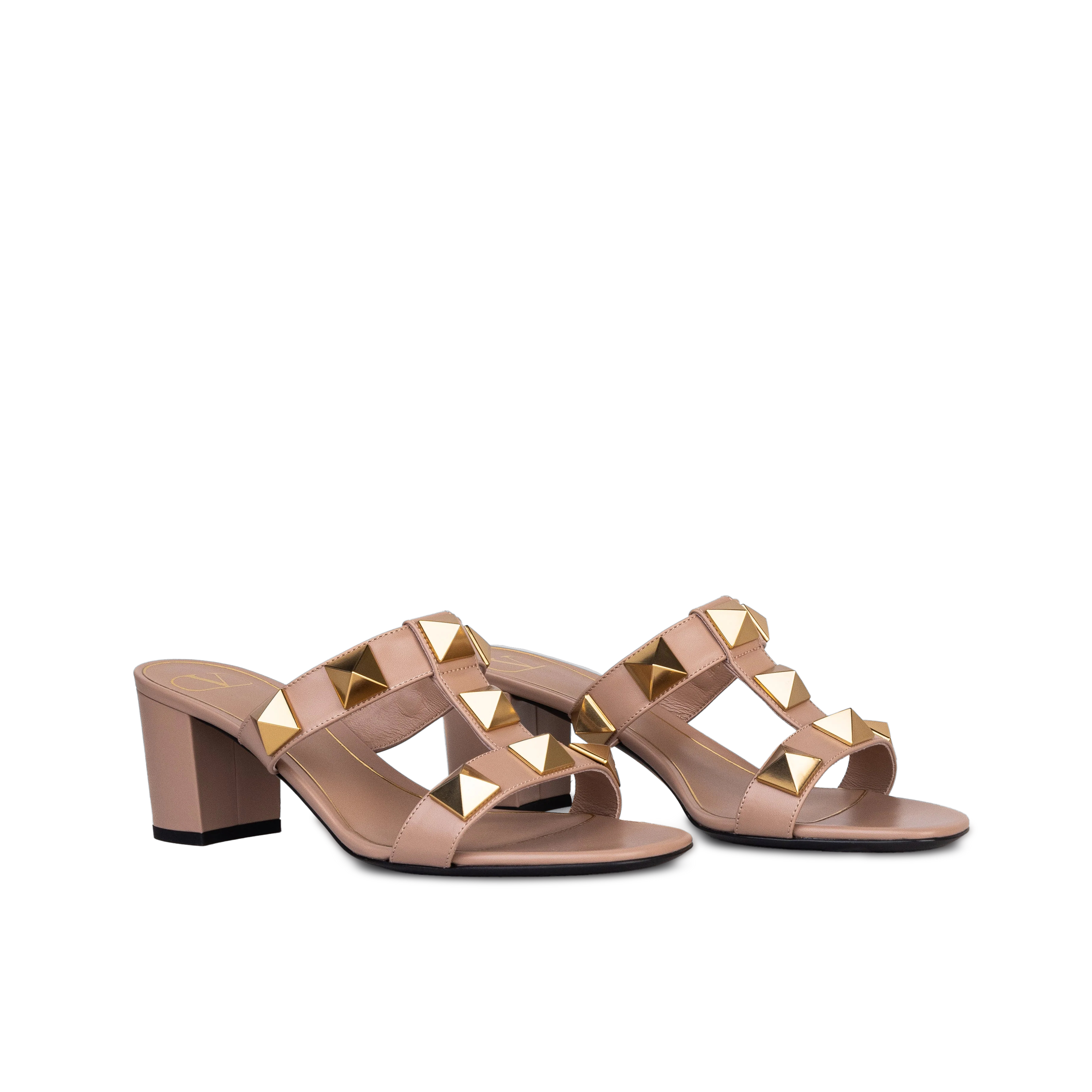 Sandalias de Tacón Rose Cannelle Valentino Cannelle Antique Brass 90 mm