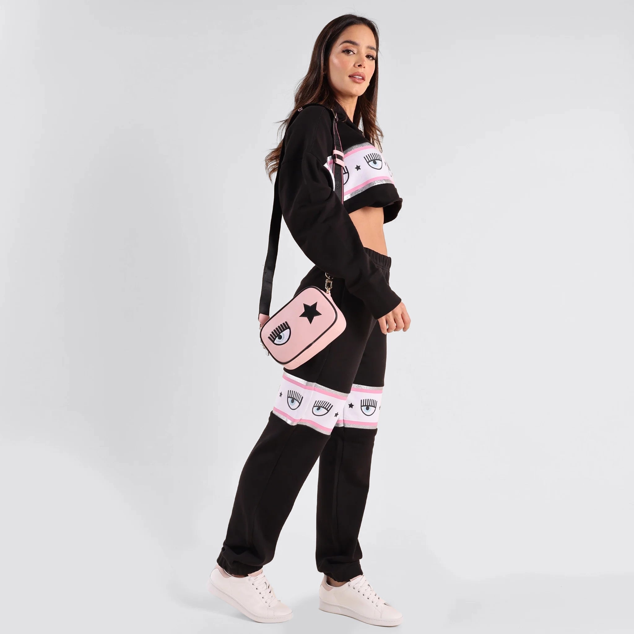 Sudadera Negra Chiara Ferragni Maxi Logomania