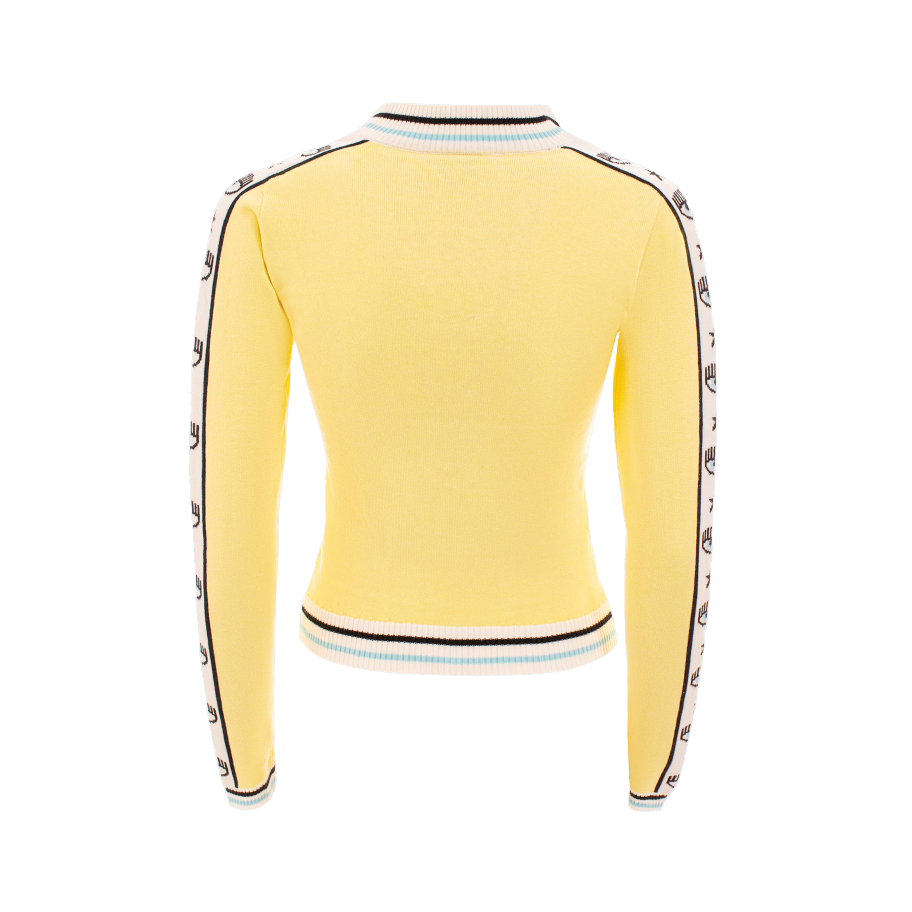 Top Amarillo Chiara Ferragni M27 Logo Tape