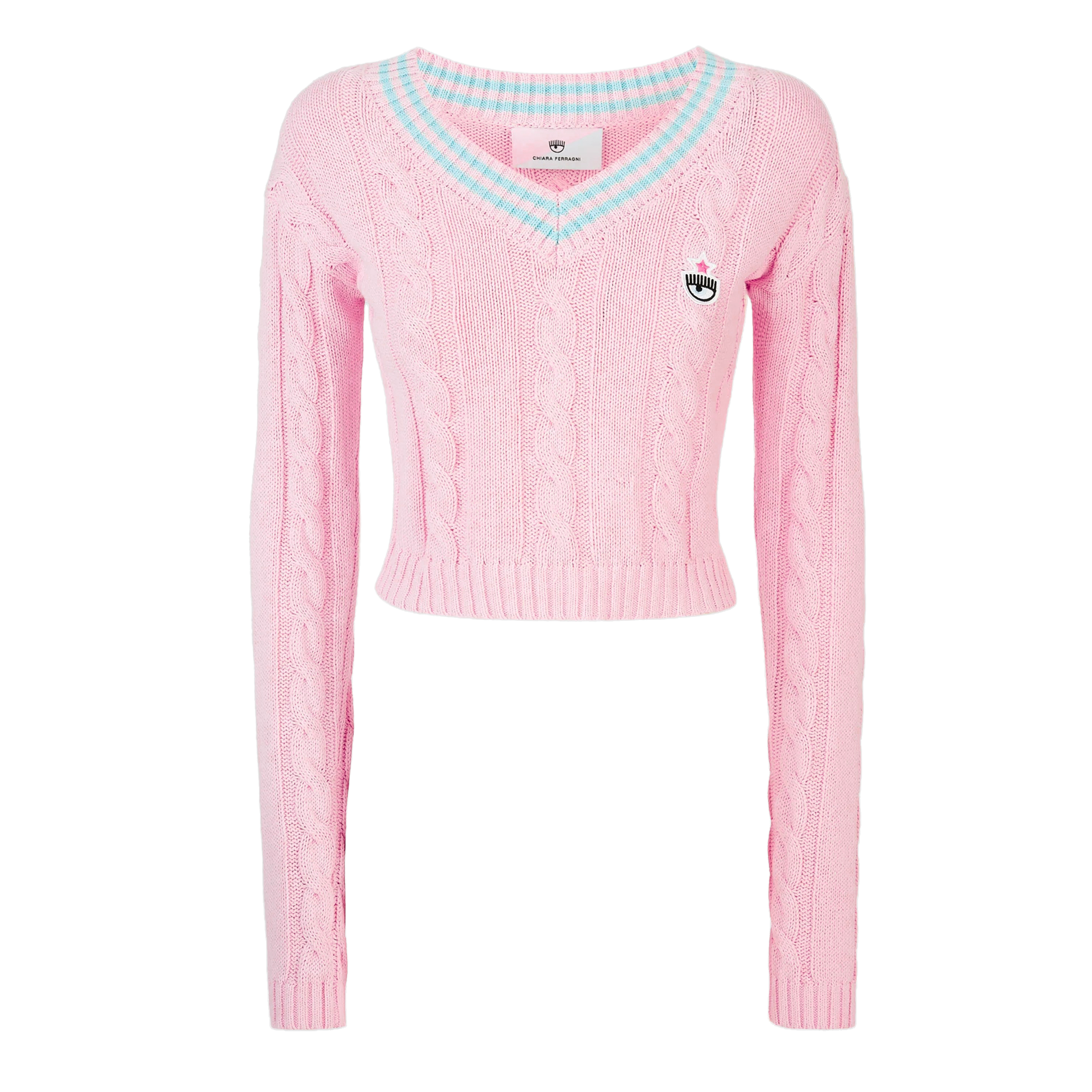 Suéter Rosado Chiara Ferragni M19 Tennis Braid