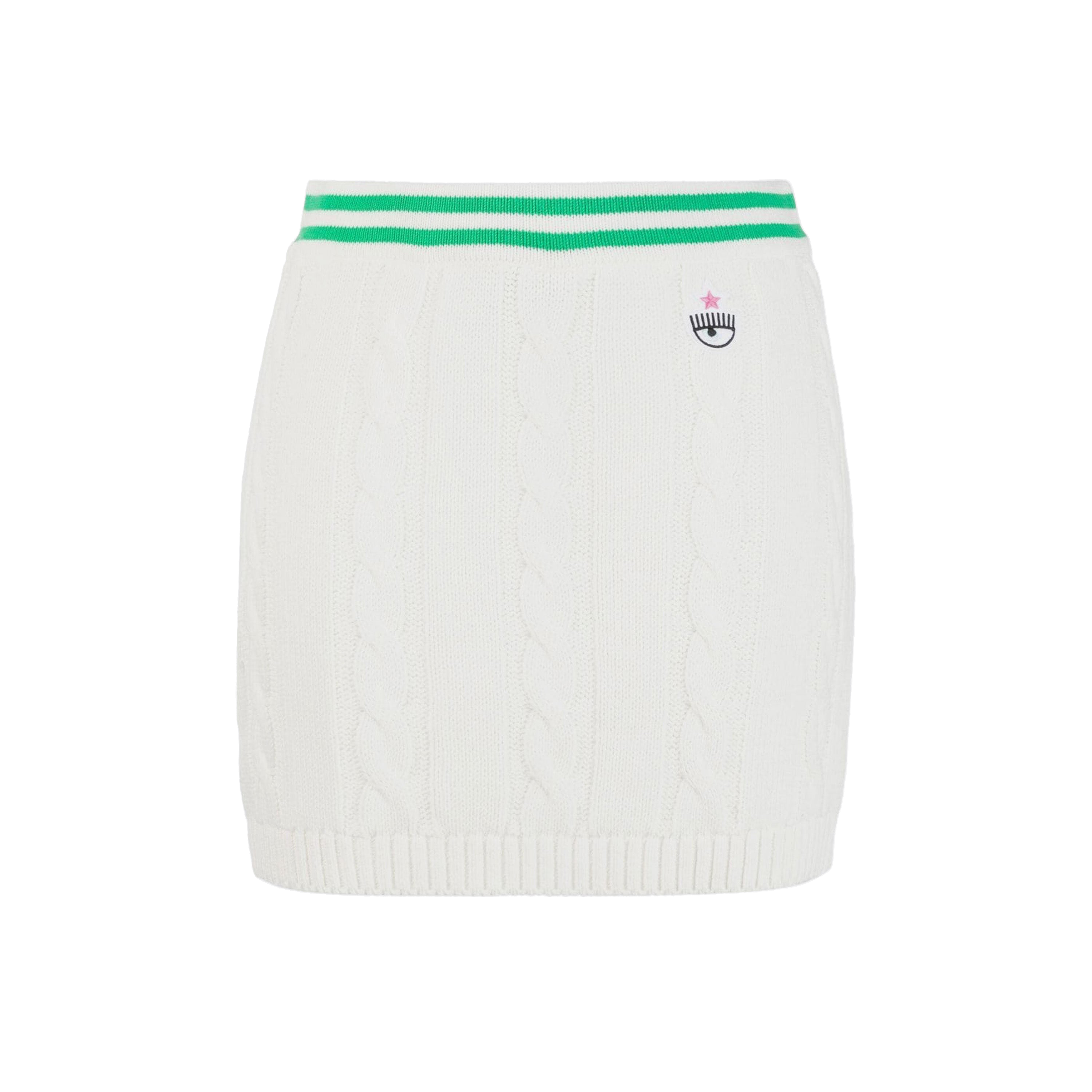 Falda Blanca Chiara Ferragni M22 Tennis Braid