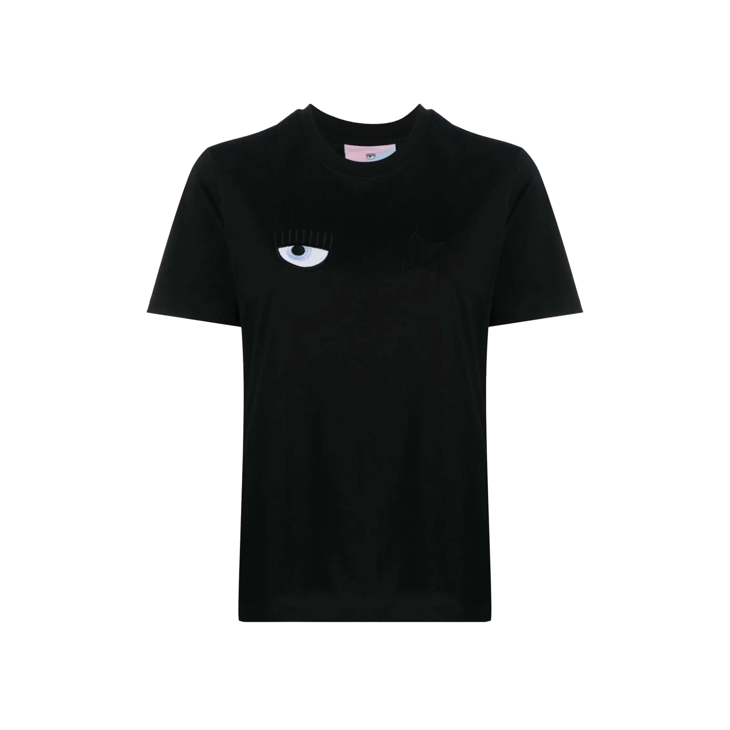 Camiseta Negra Chiara Ferragni 600 Eye Star