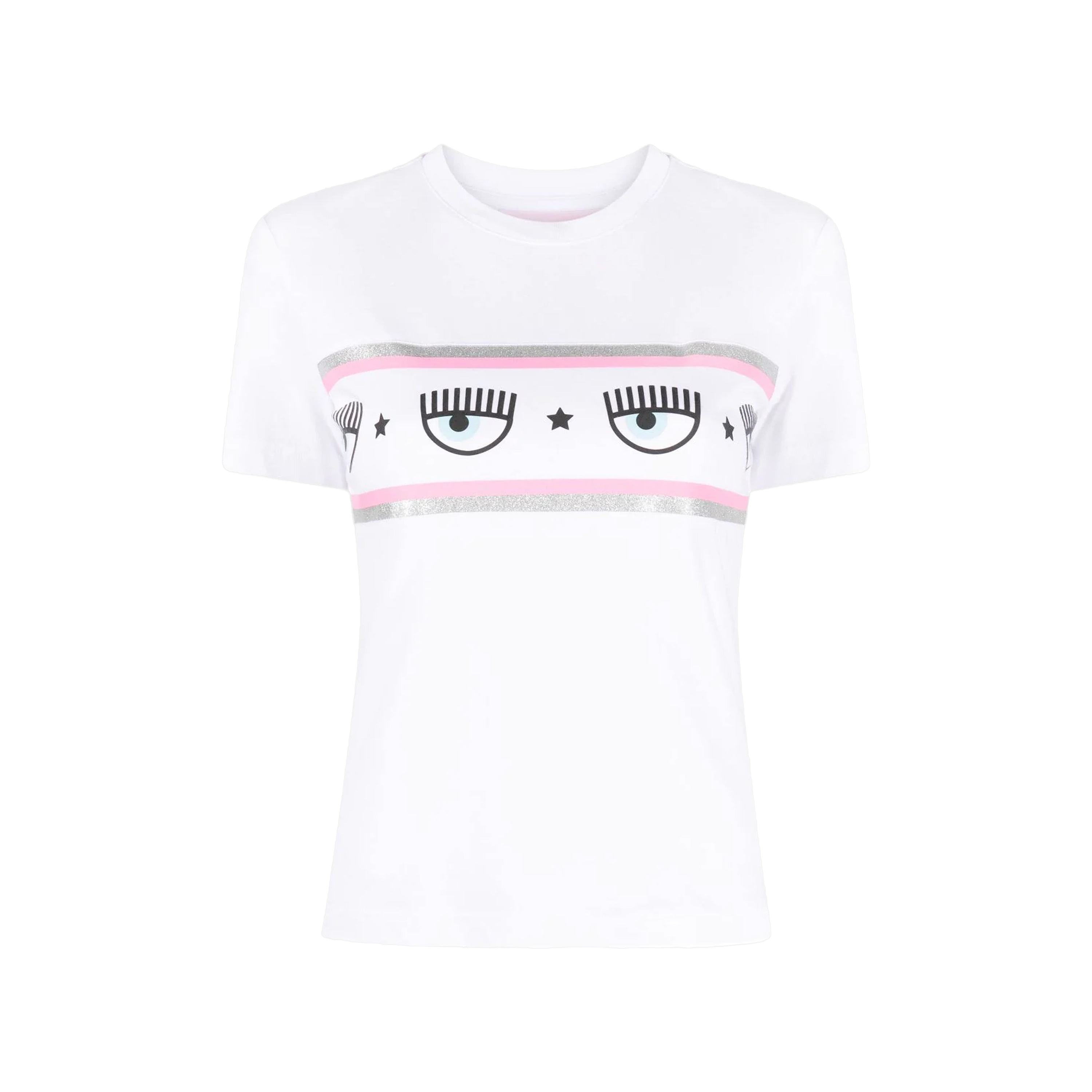 Camiseta Blanca Chiara Ferragni 600 Maxi Logomania