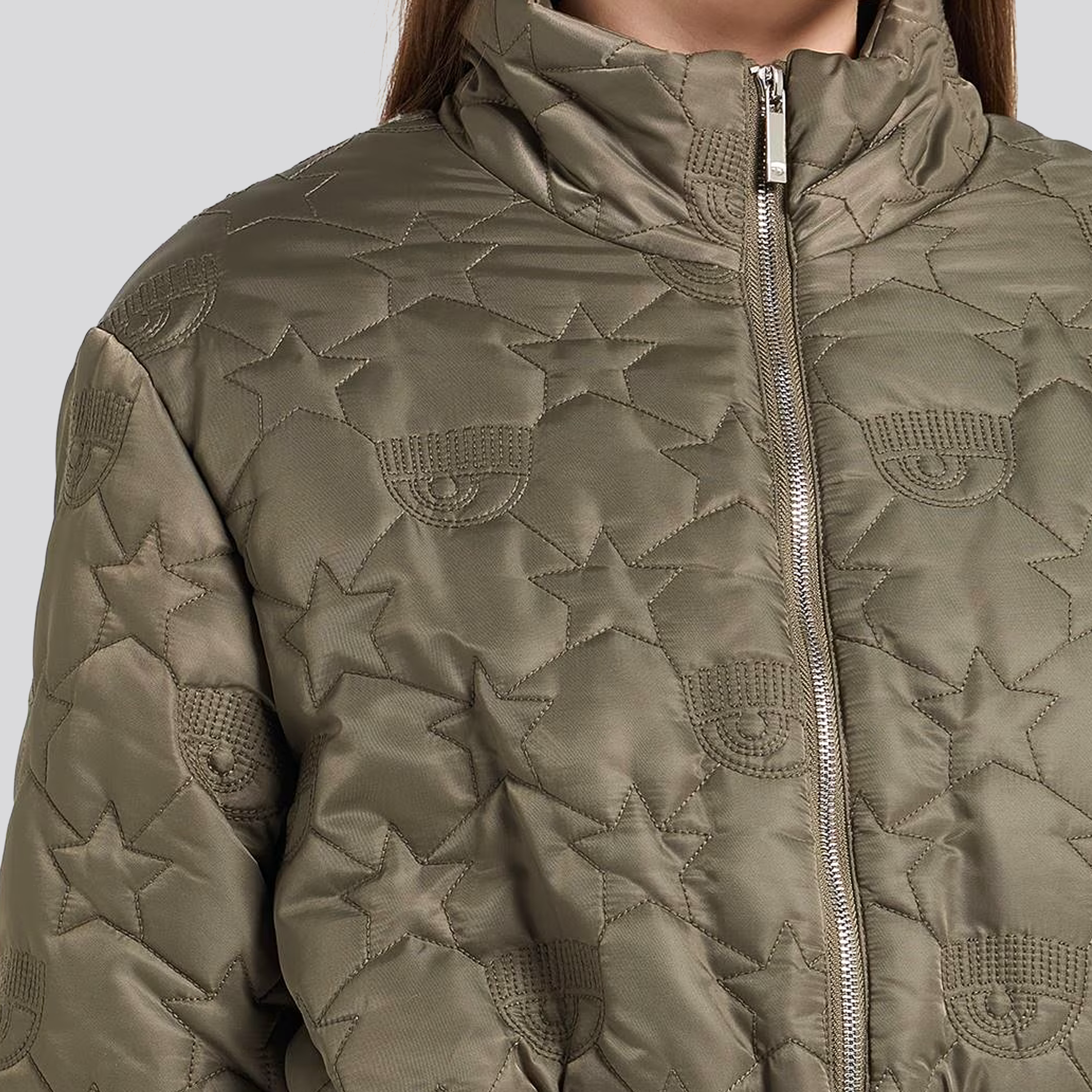 Chaqueta Verde Chiara Ferragni Stars