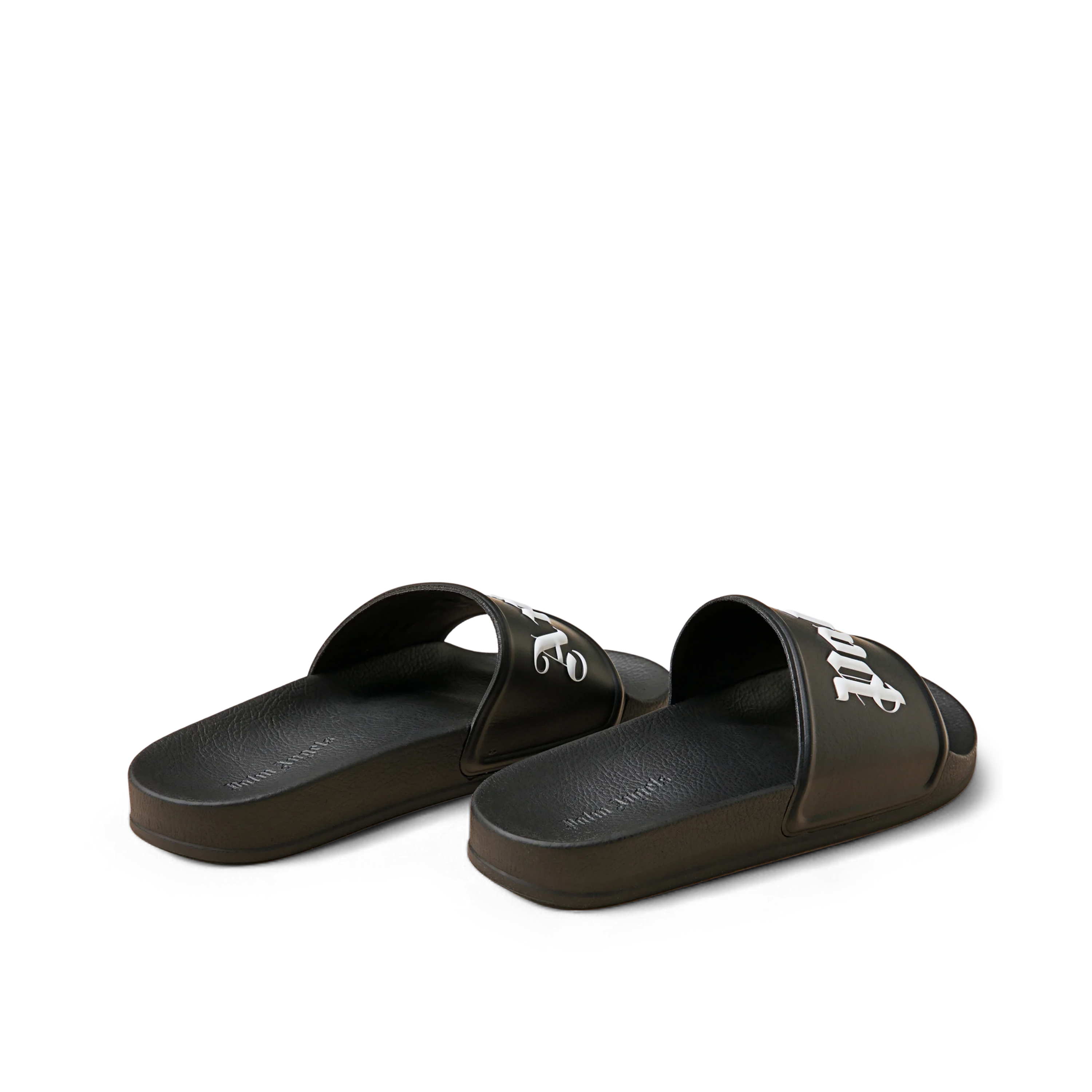 Sandalias Negras Palm Angels Logo Estampado Mujer