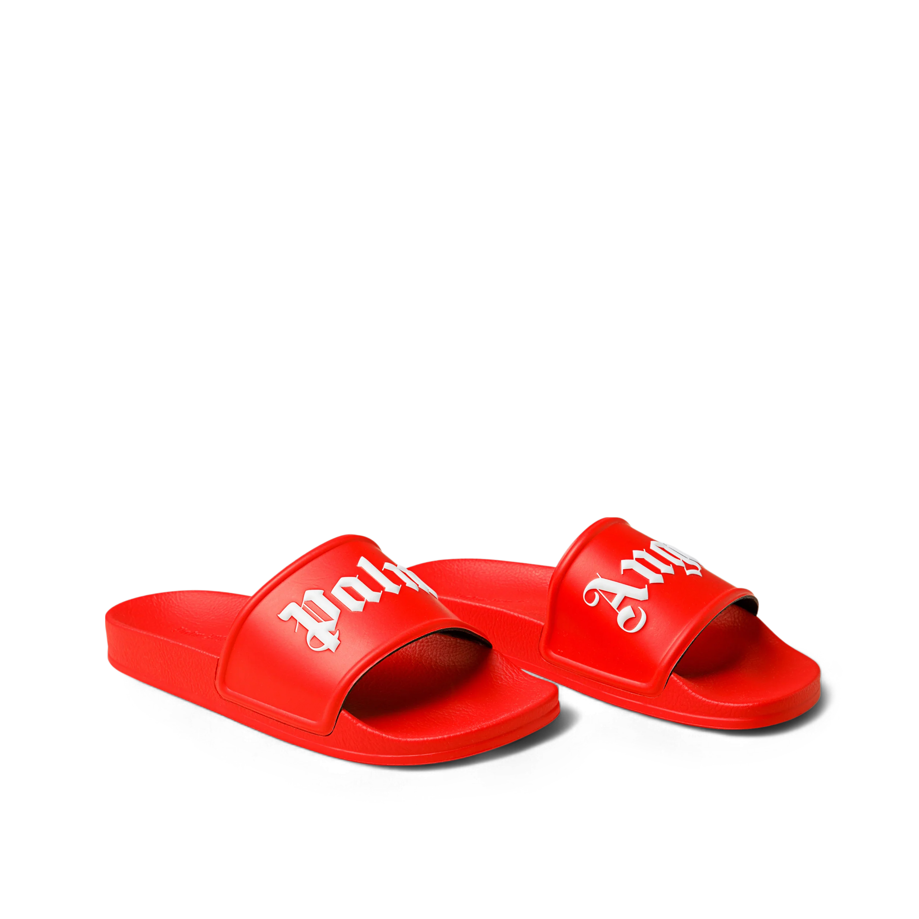 Sandalias Rojas Palm Angels Logo