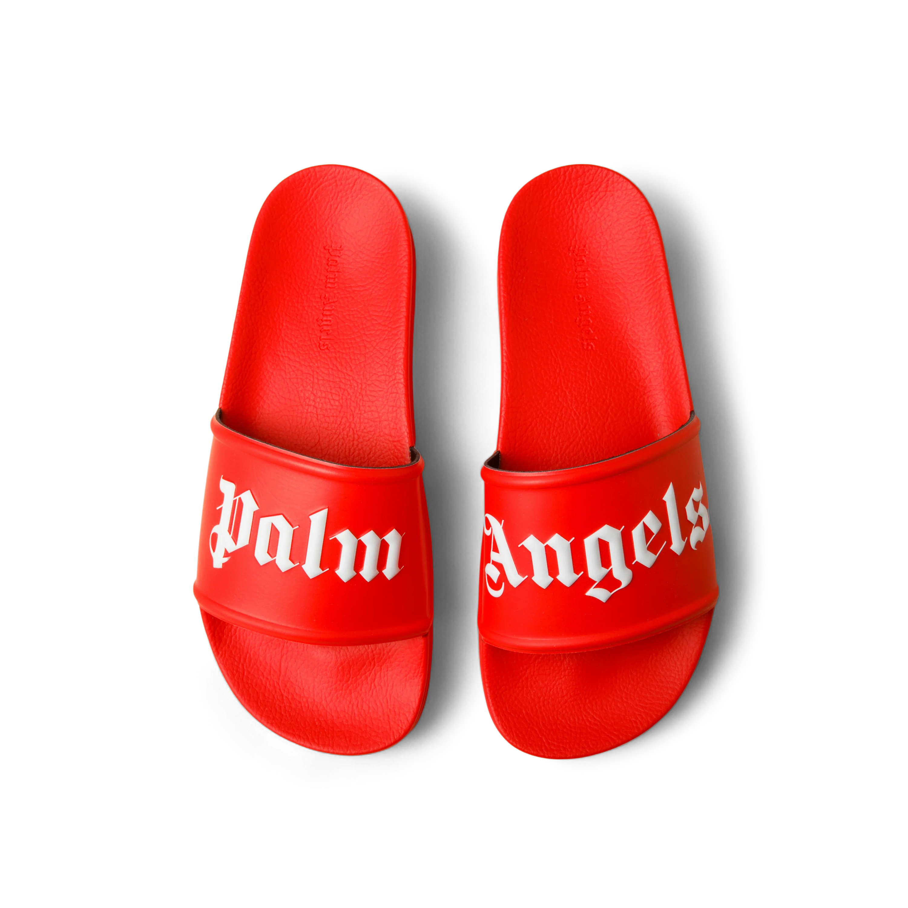 Sandalias Rojas Palm Angels Logo