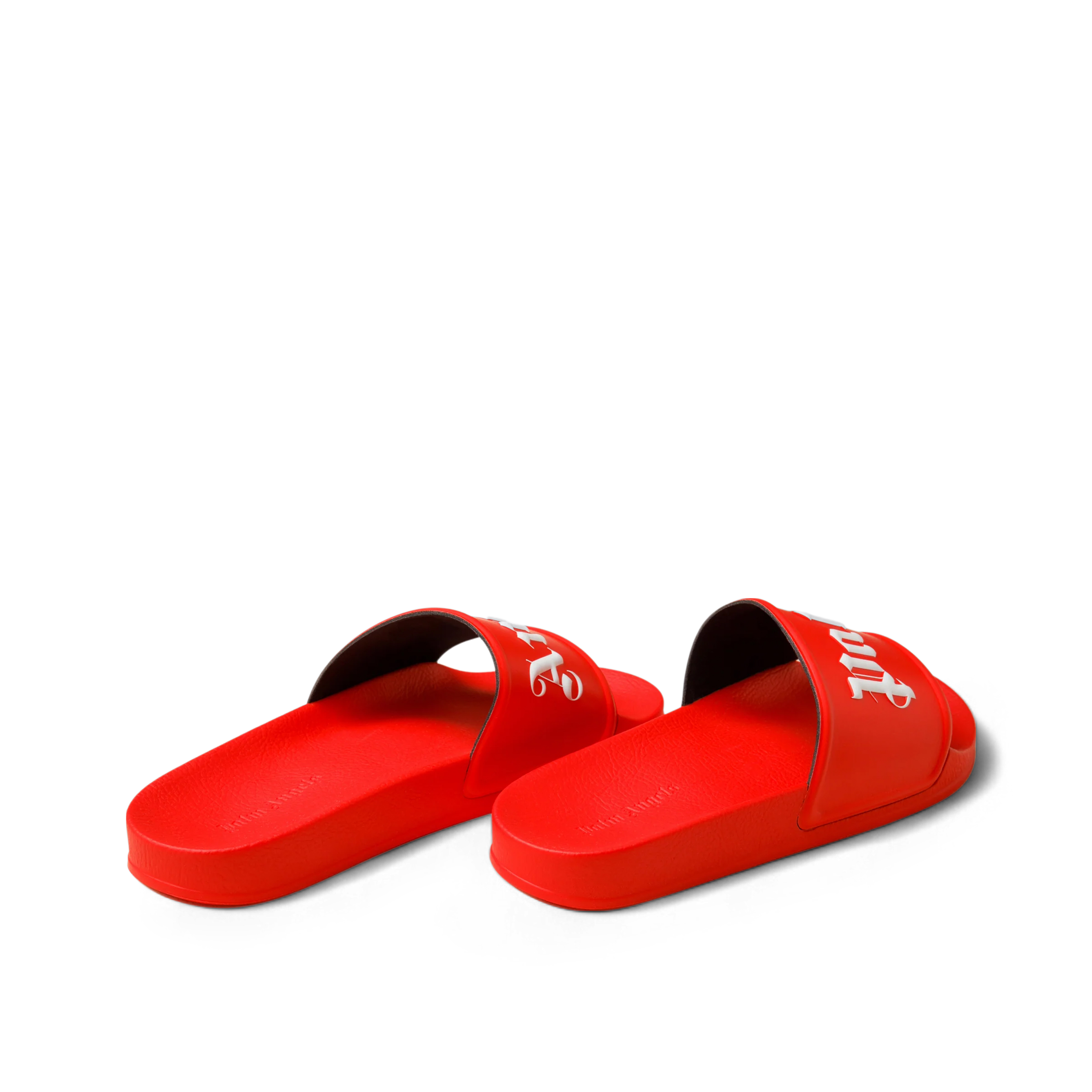 Sandalias Rojas Palm Angels Logo
