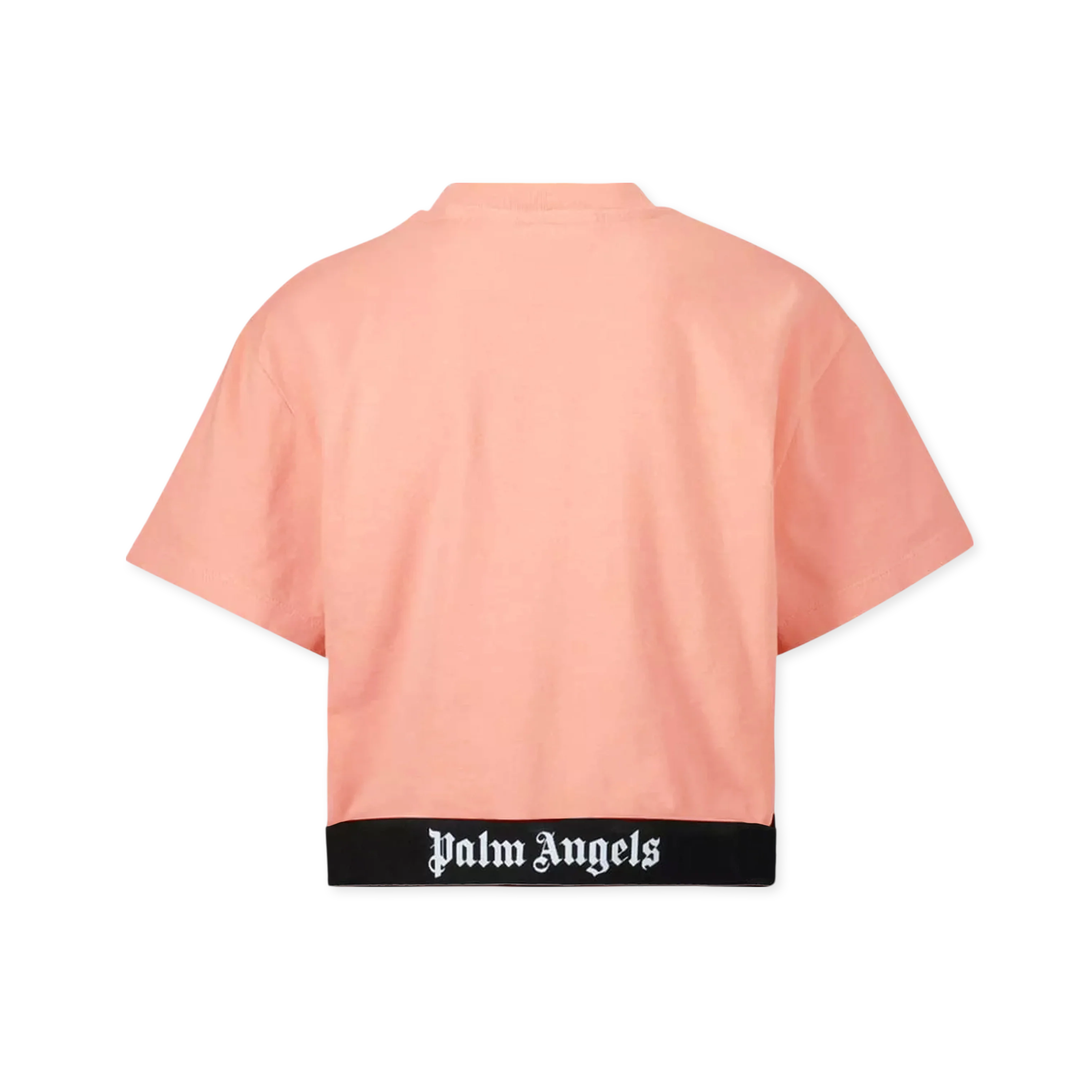 Camiseta Rosa Palm Angels Logo Banda