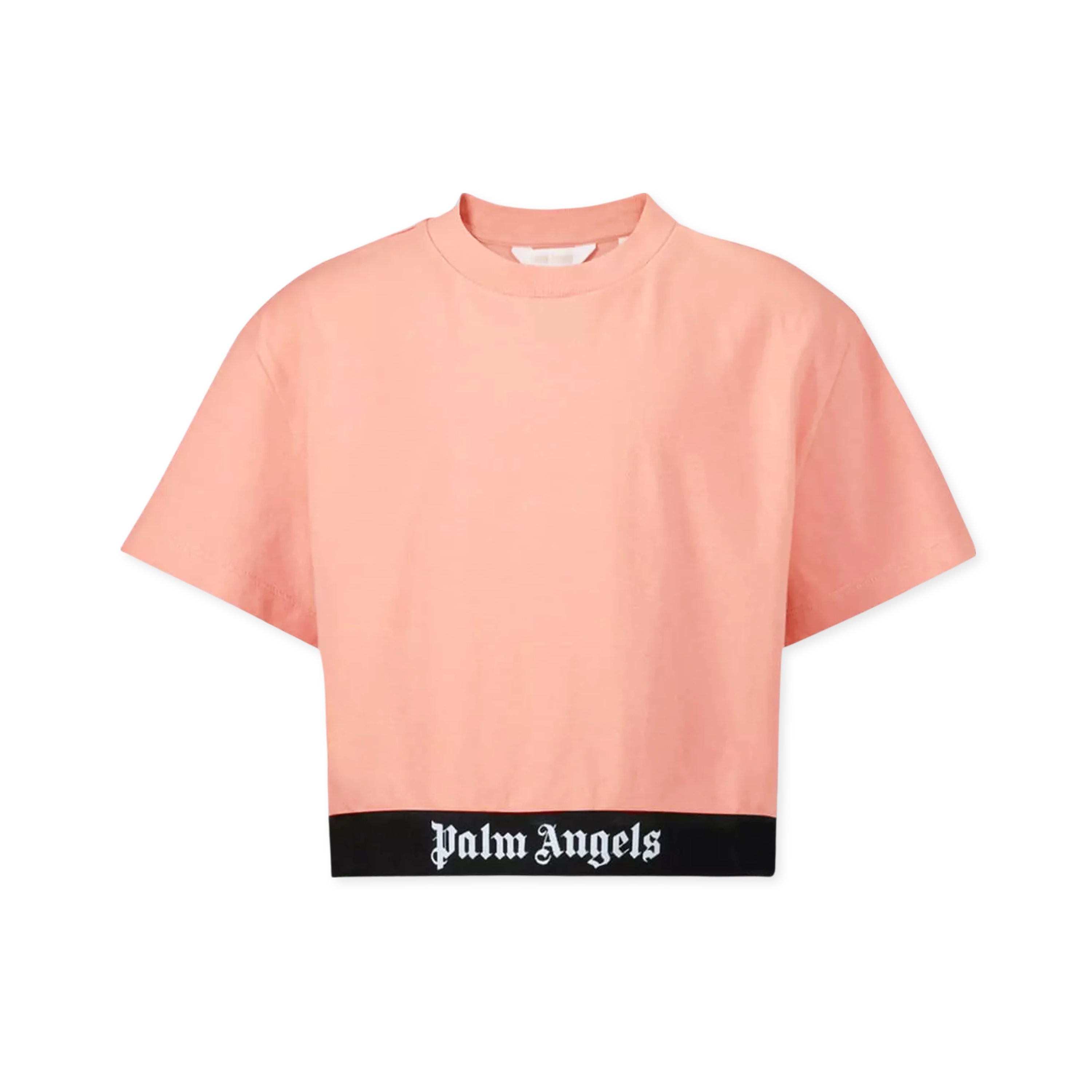 Camiseta Rosa Palm Angels Logo Banda