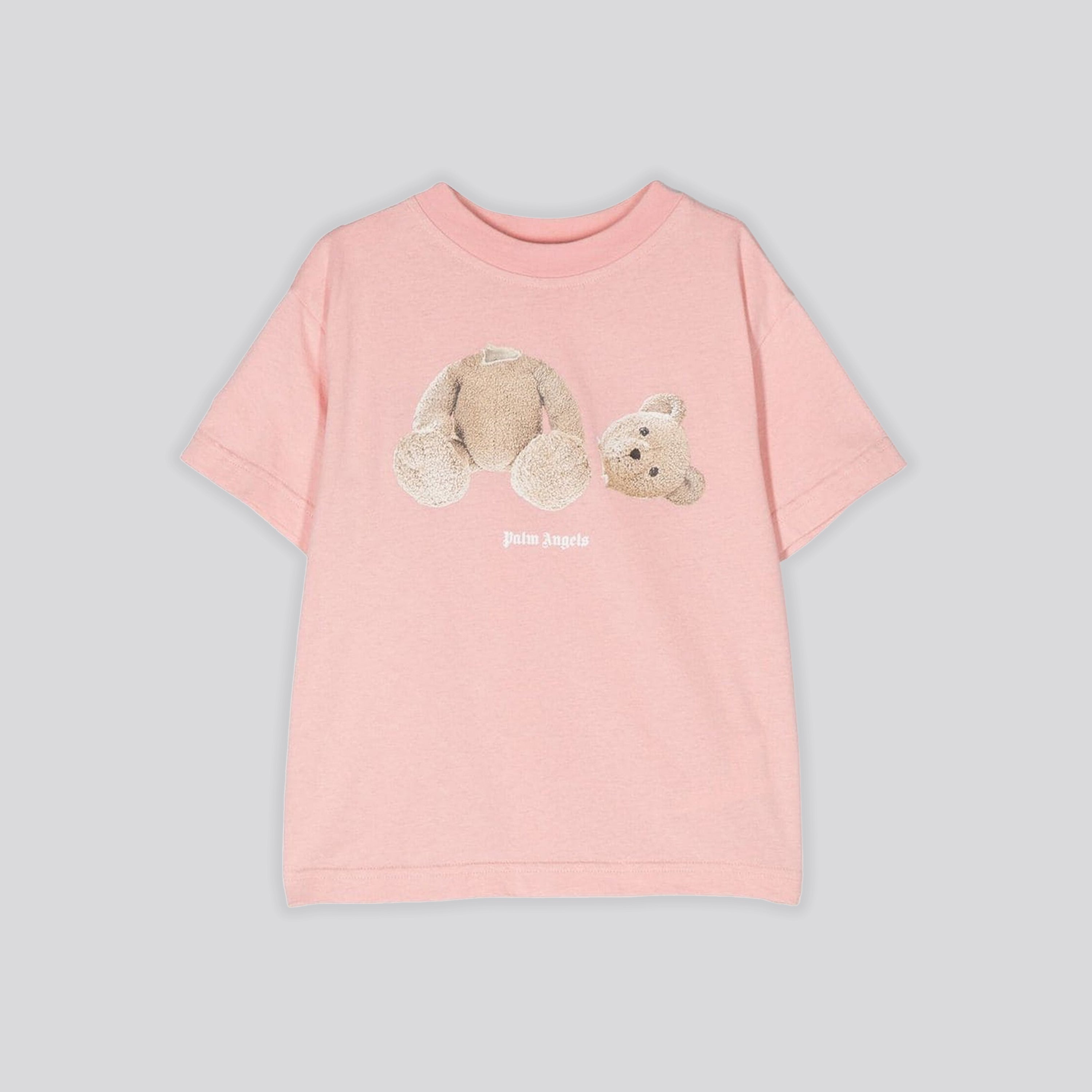 Camiseta Rosada Palm Angels Kids Bear
