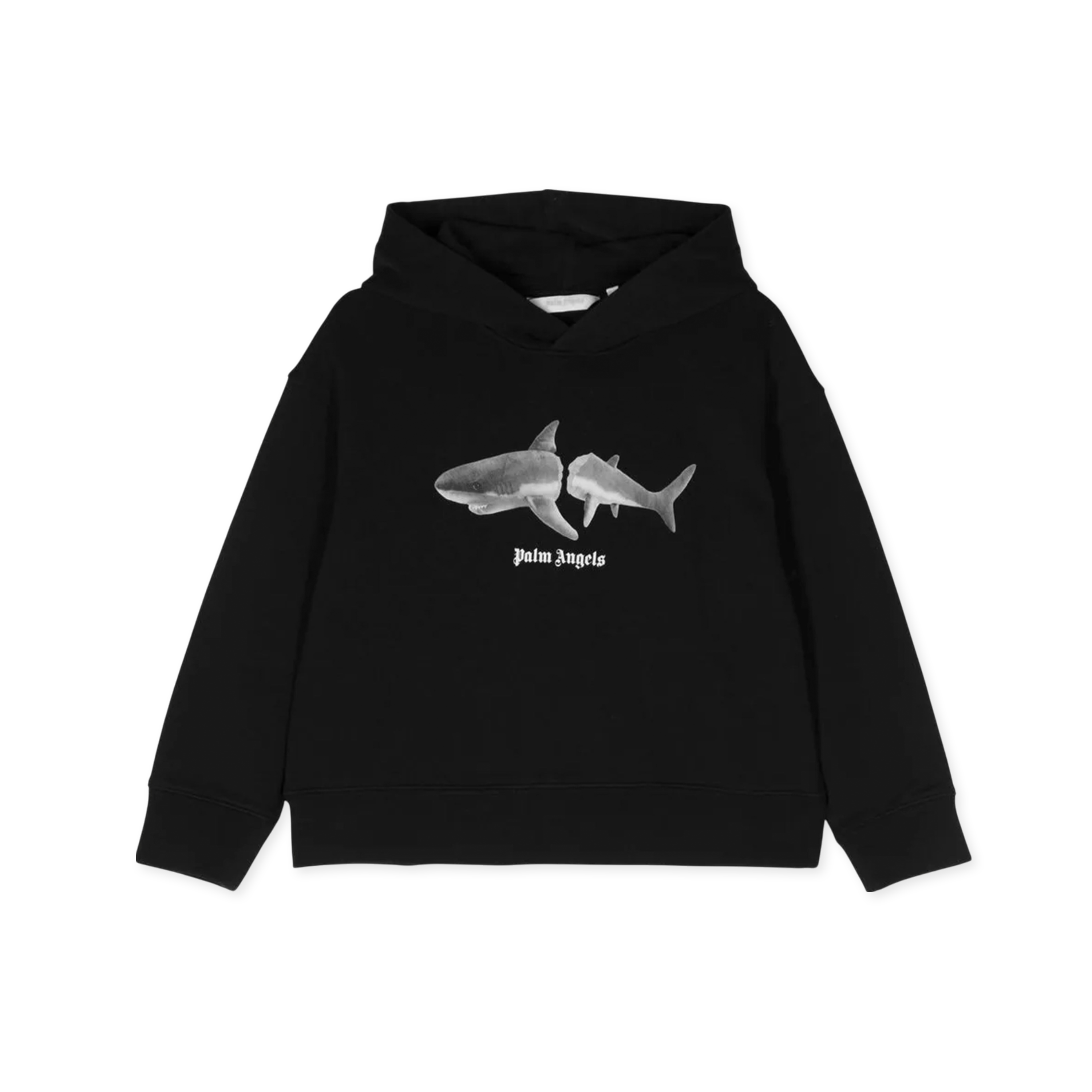 Buzo Tipo Hoodie Negro Palm Angels Kids Shark