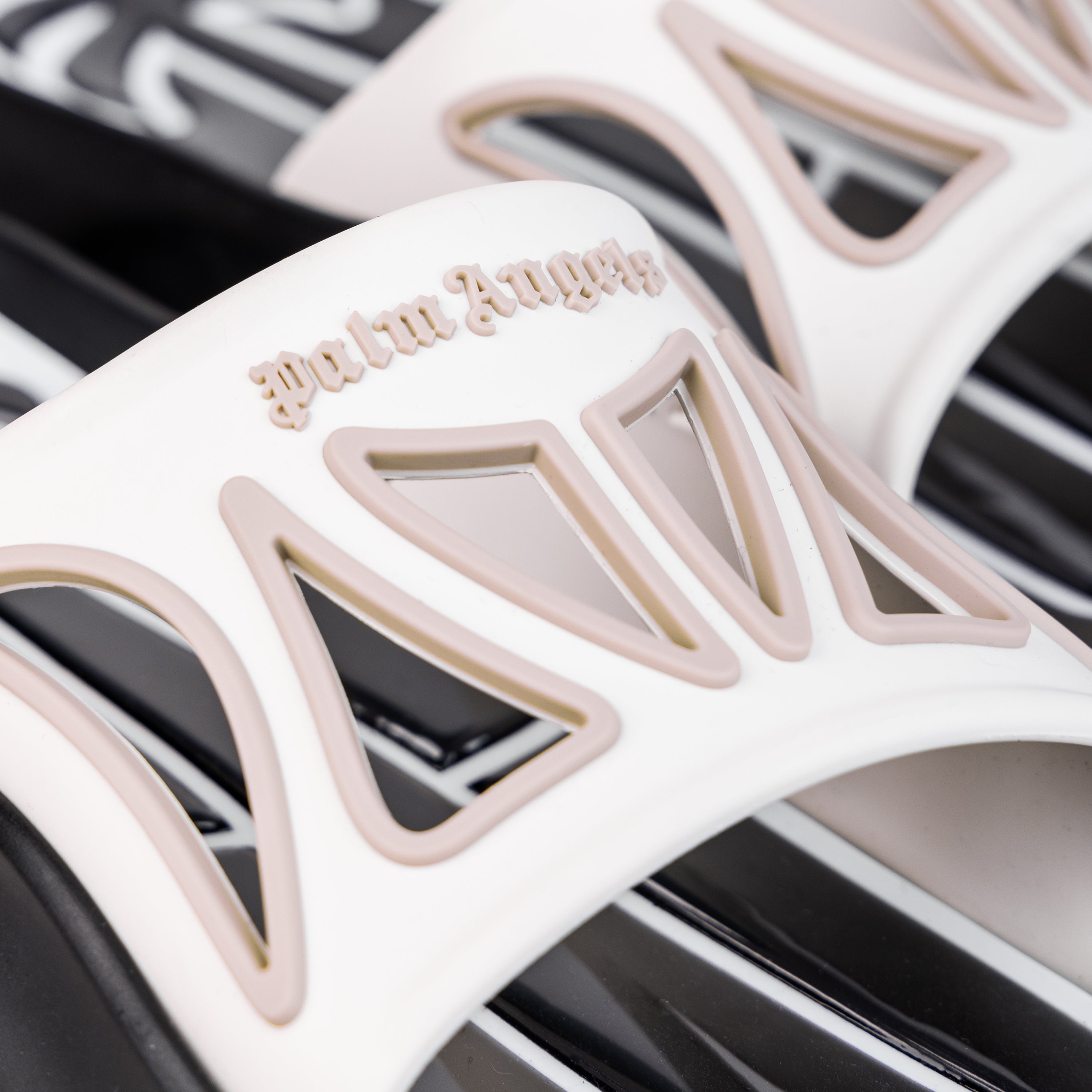 Sandalias Negras Palm Angels Blanco Modular