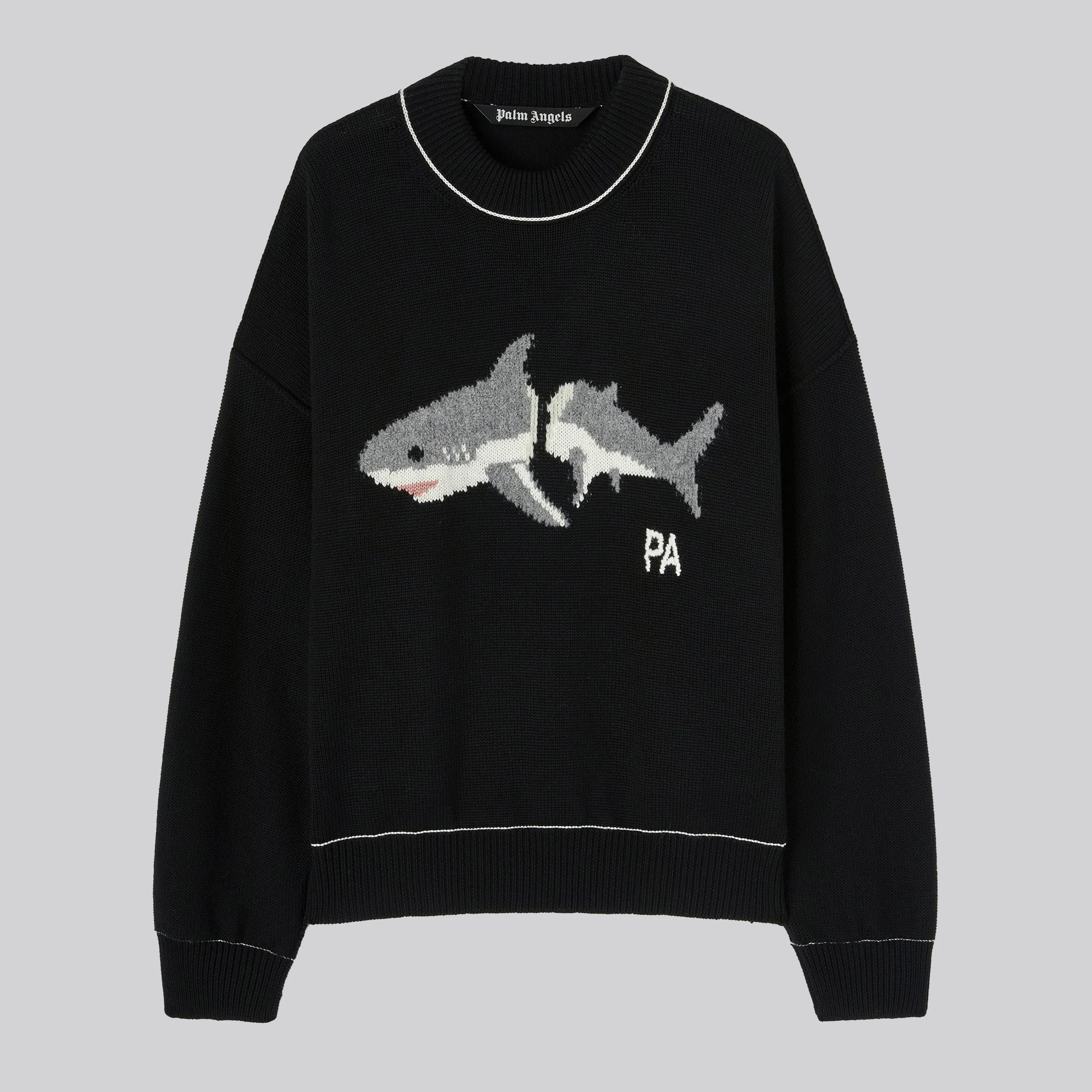 Suéter Negro Palm Angels Shark