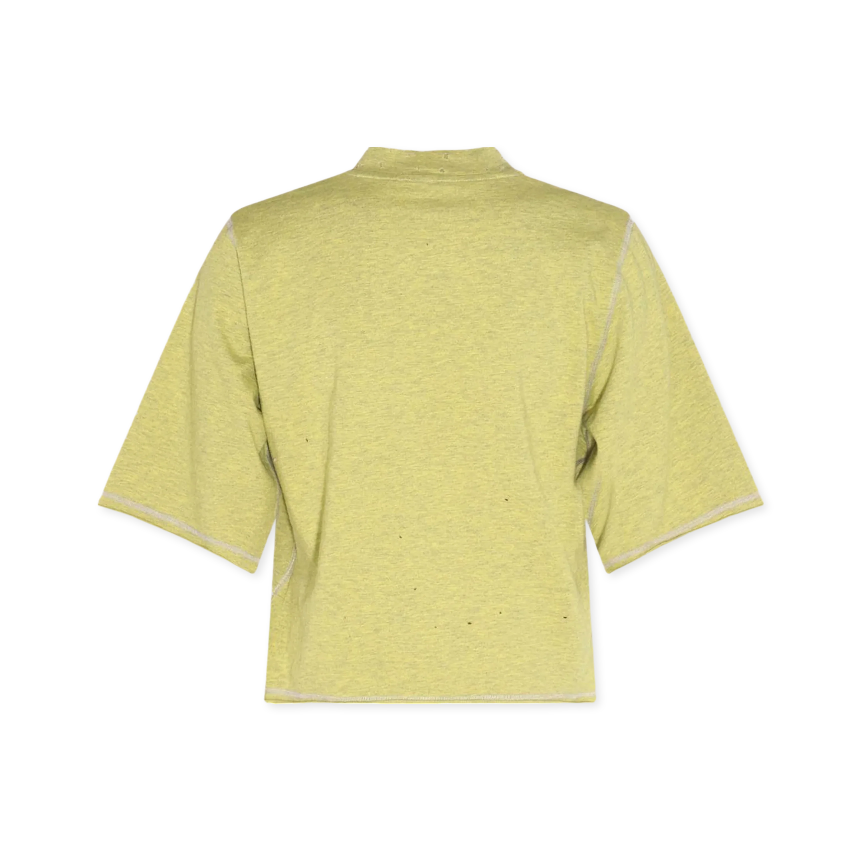 Camiseta Verde Palm Angels Ripped Bear Cropped