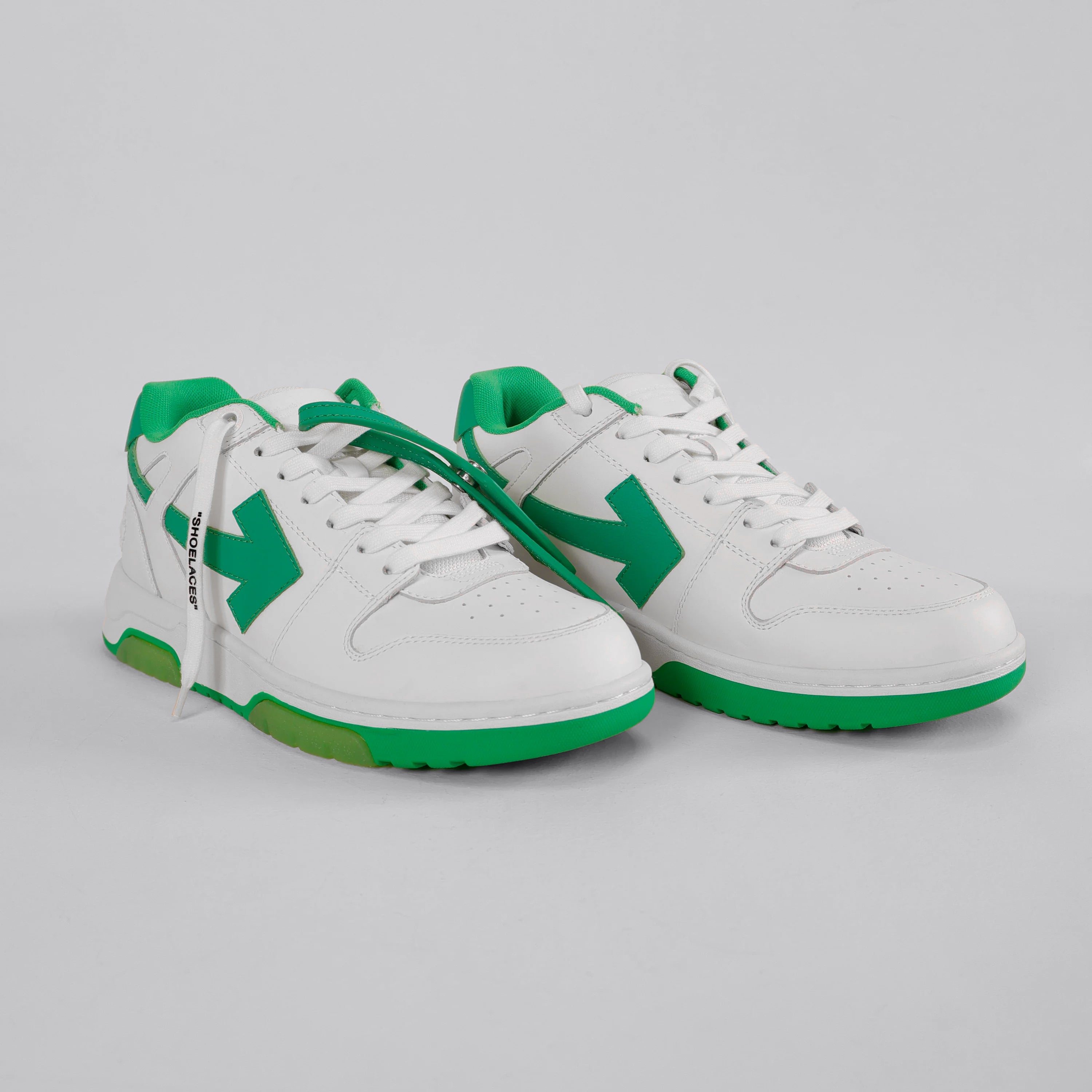 Sneakers Blanco Verde Off-White "OOO"