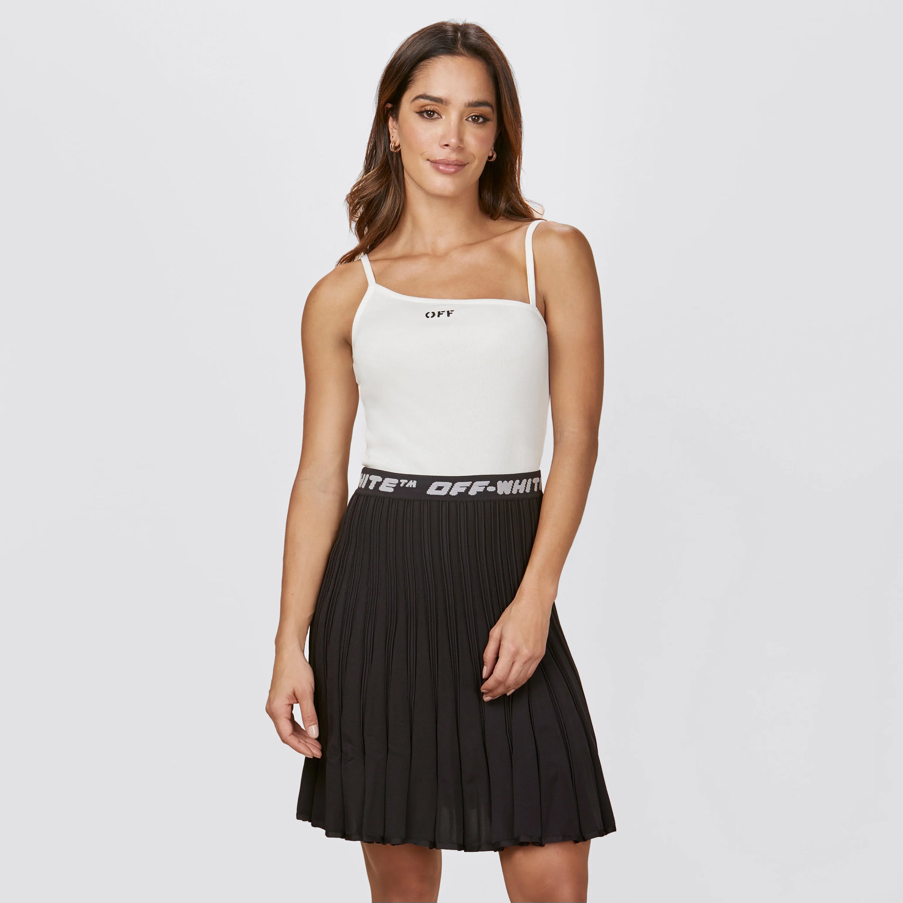 Falda Negra Off-White Logo Band