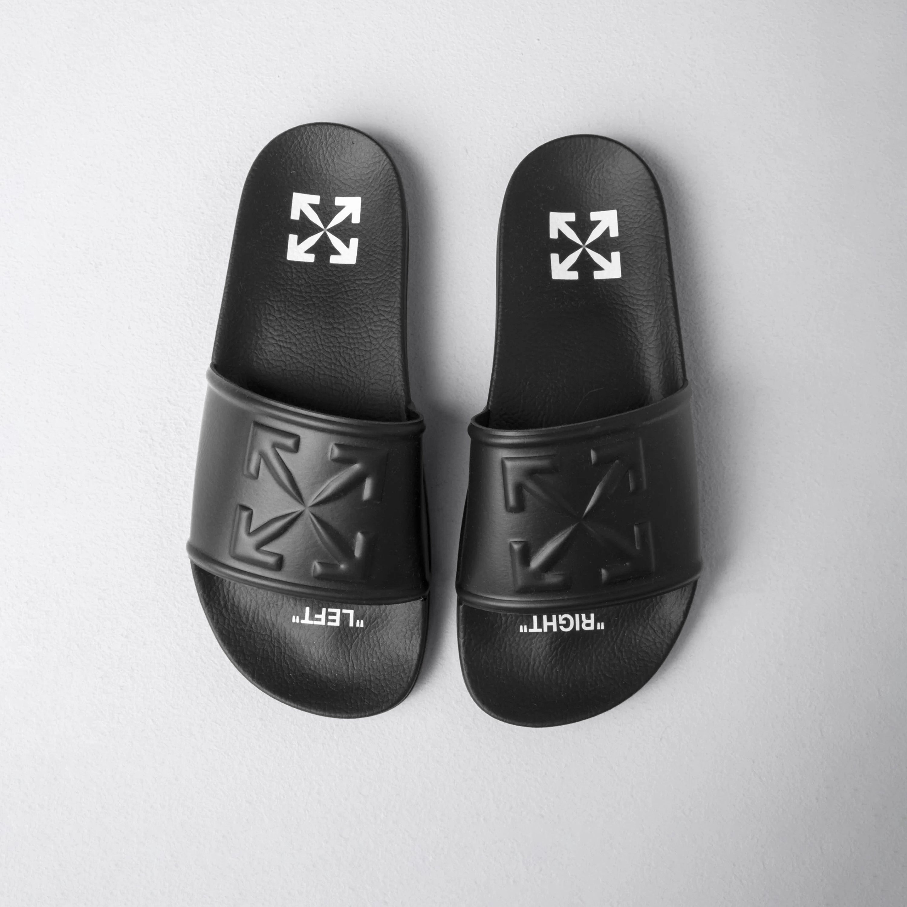 Sandalias Negro-Negro Off-White Arrow