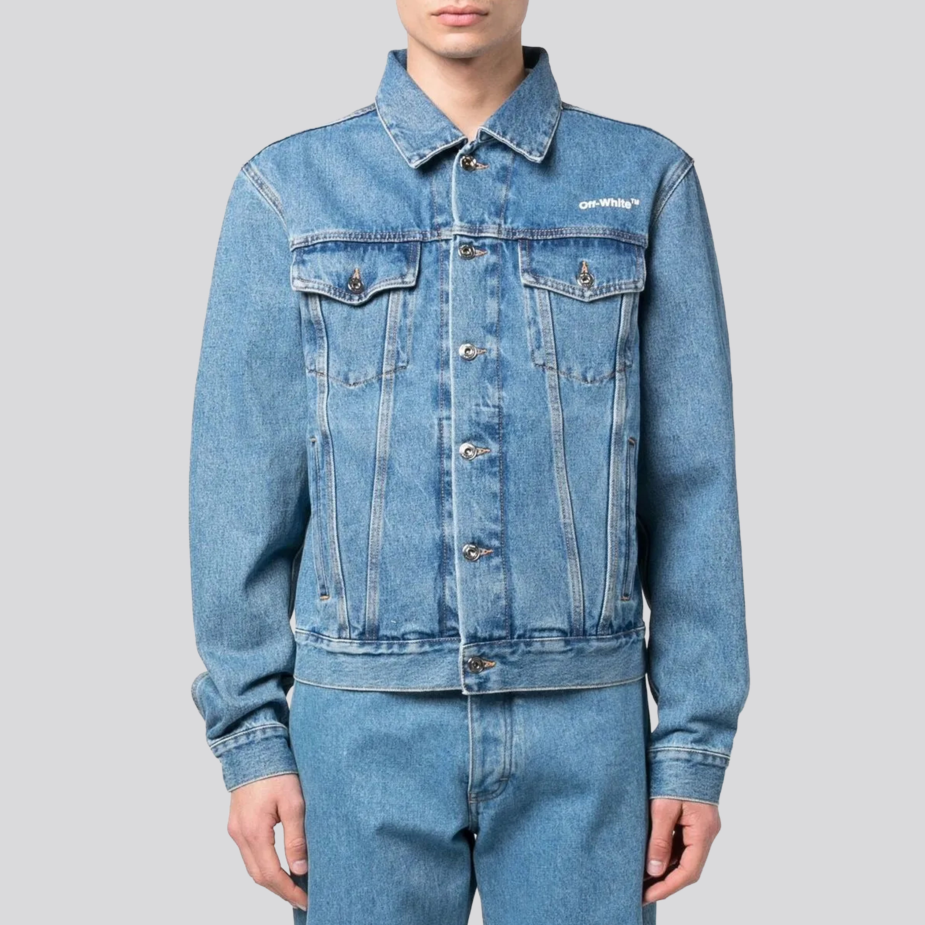Chaqueta Denim Off-White Diag