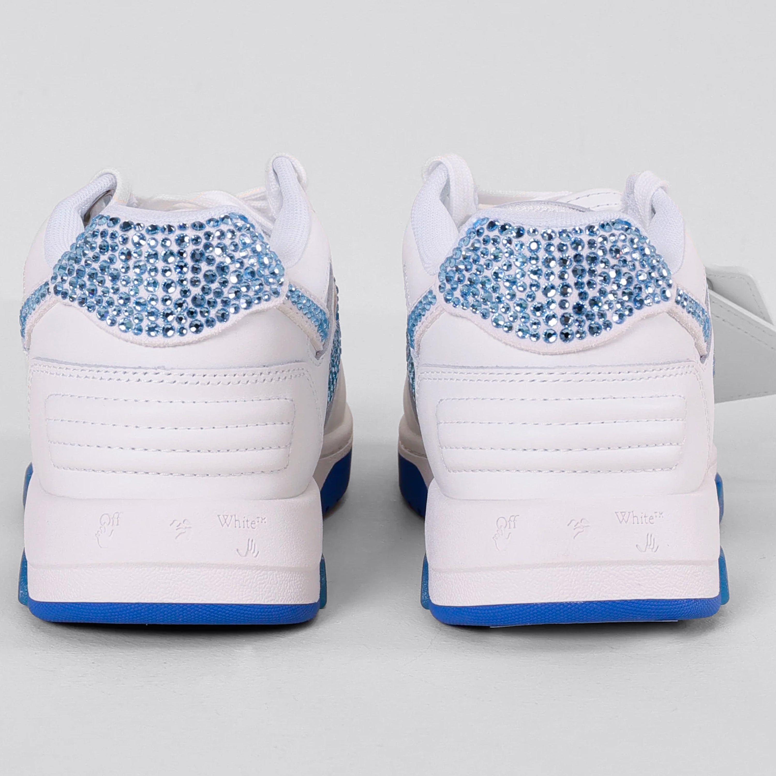 Sneakers Blanco Azul Off-White "OOO" Crystals