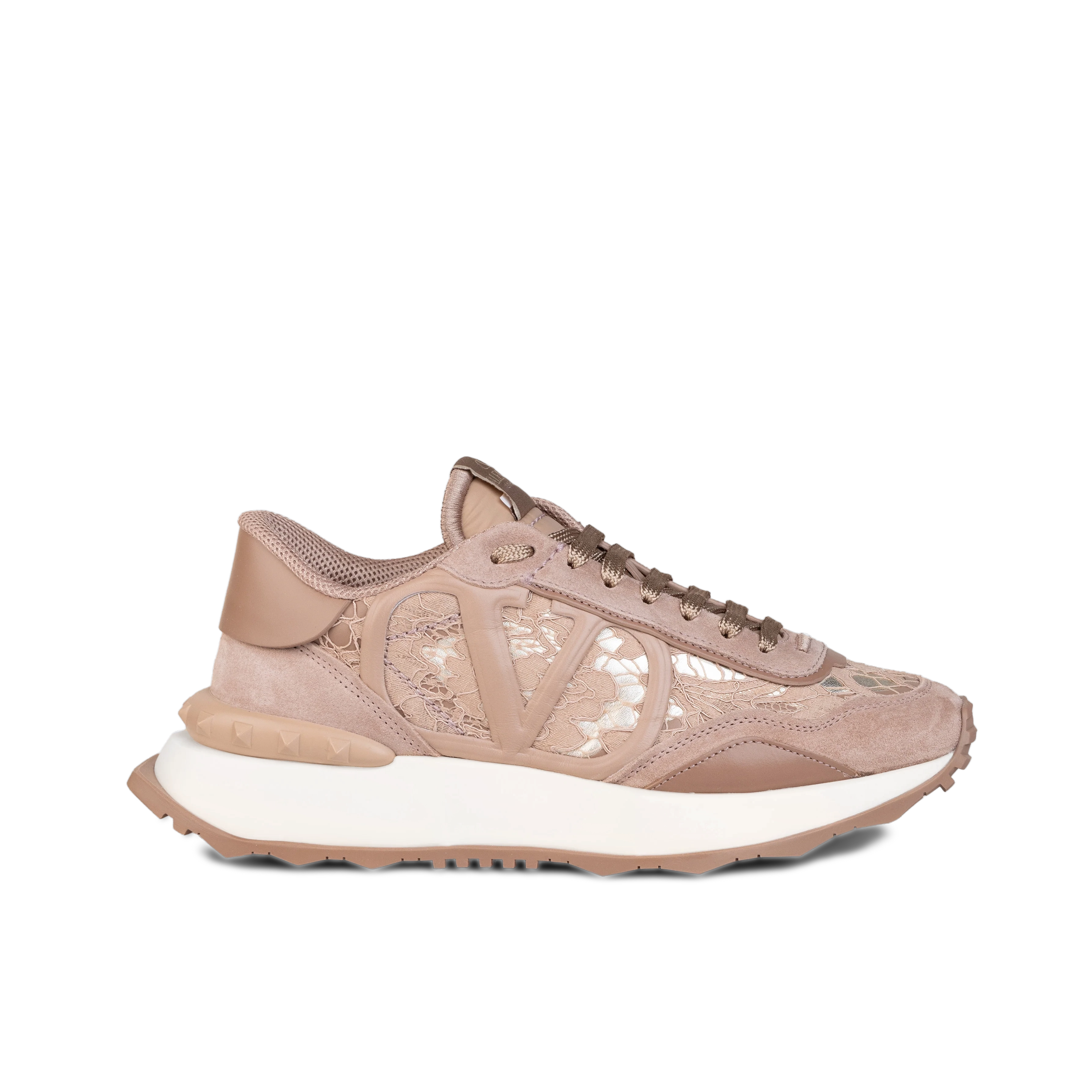 Sneakers Beige Valentino Vlogo Lacerunner