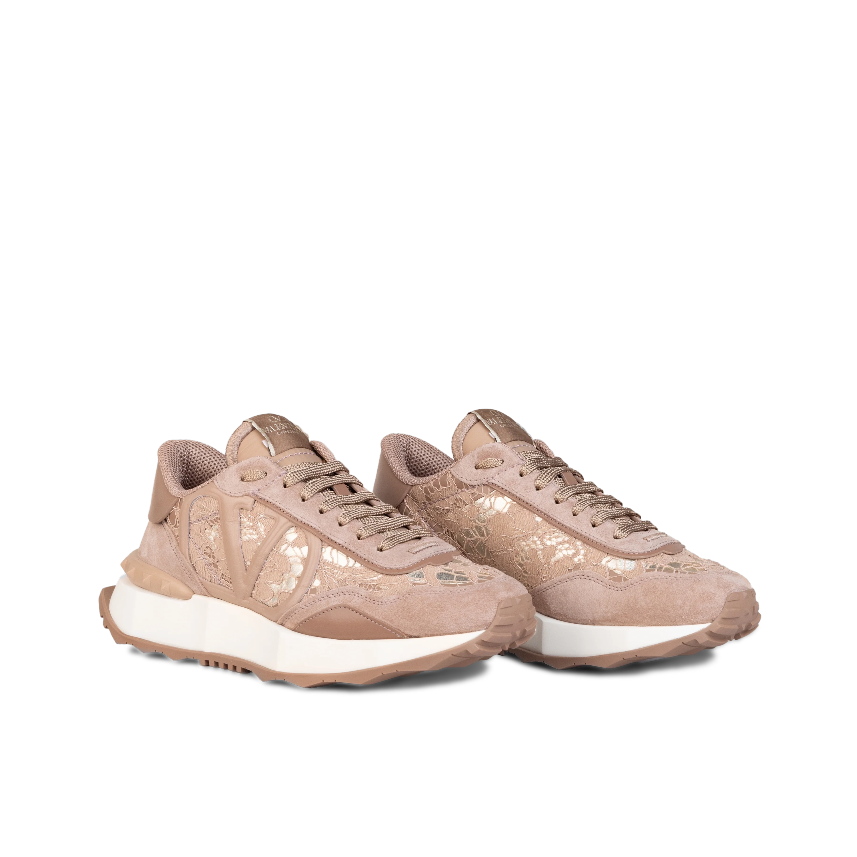 Sneakers Beige Valentino Vlogo Lacerunner