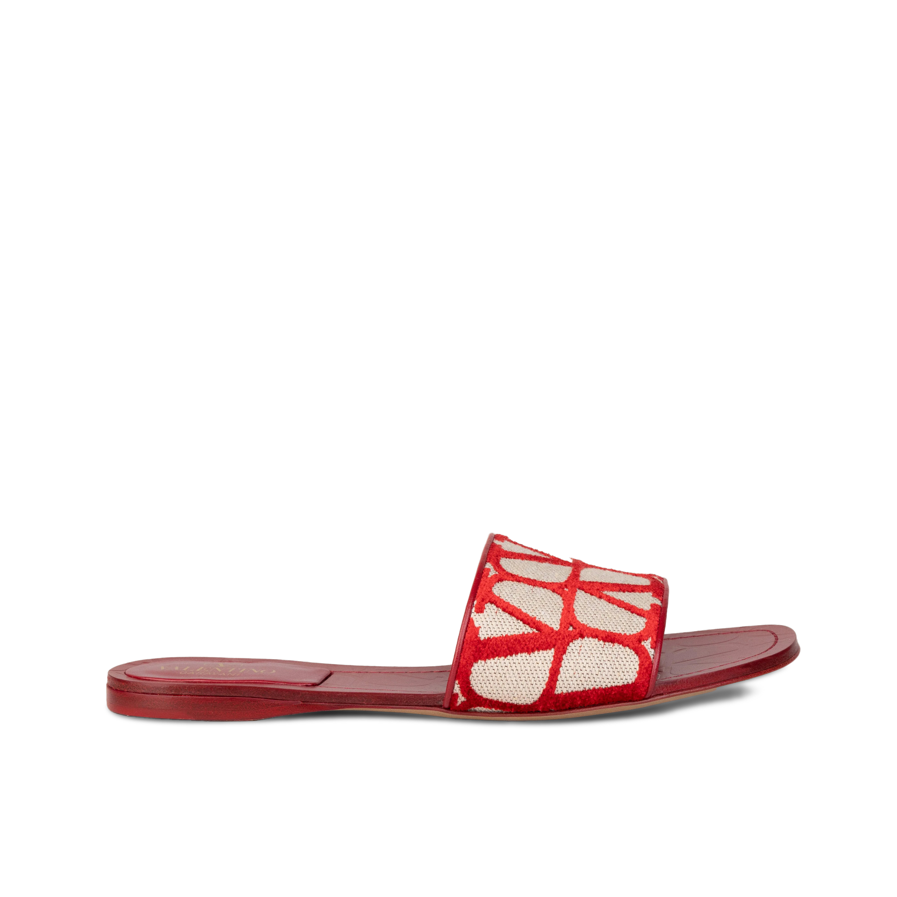 Sandalias Beige Rojo Valentino Multilogo