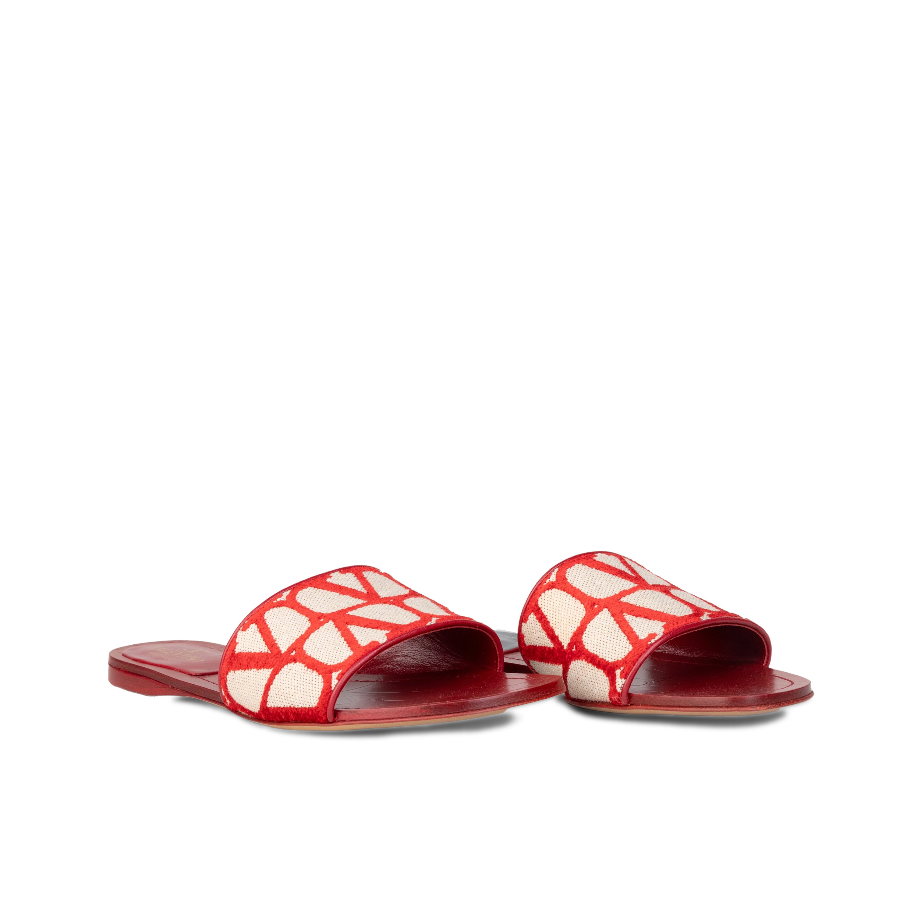Sandalias Beige Rojo Valentino Multilogo