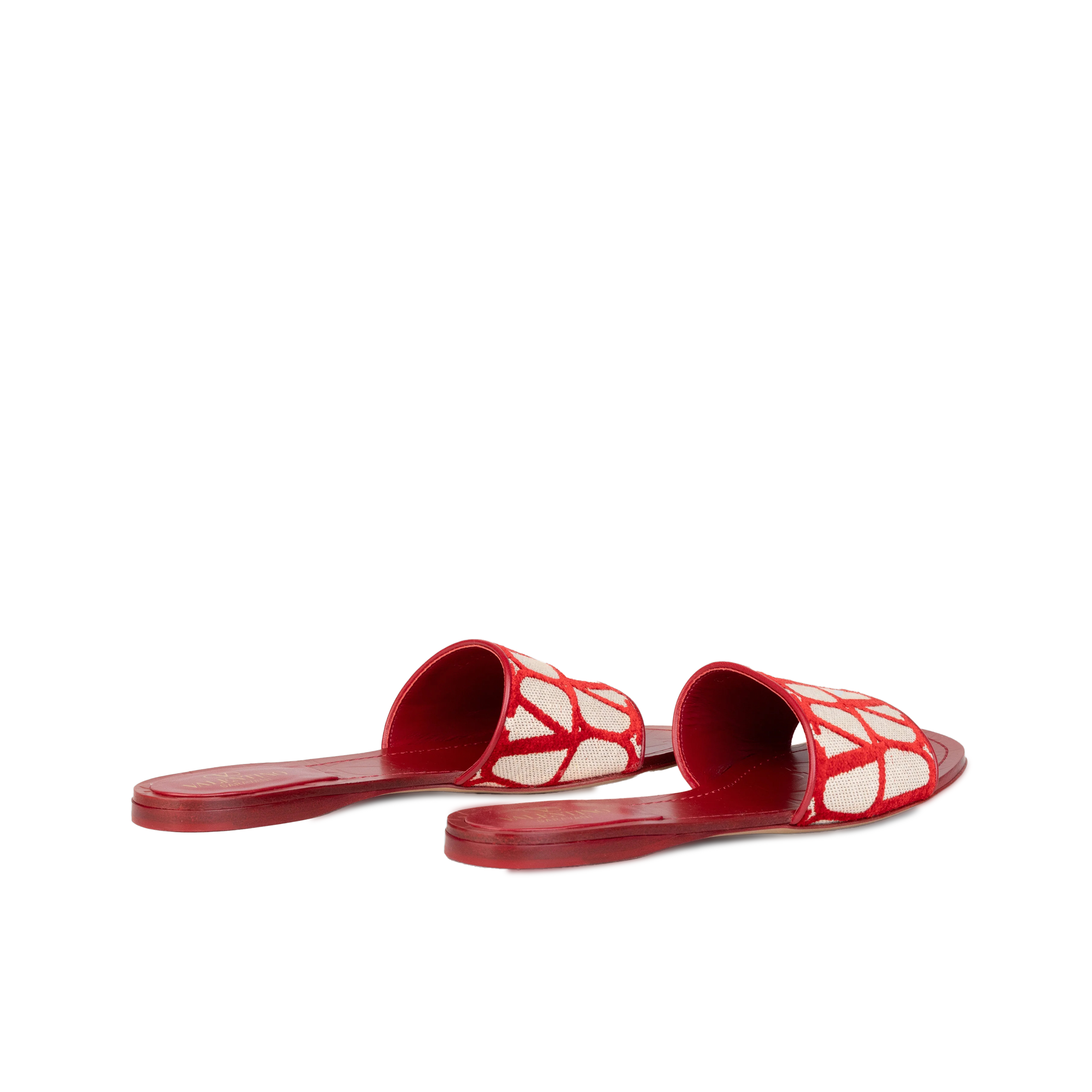 Sandalias Beige Rojo Valentino Multilogo