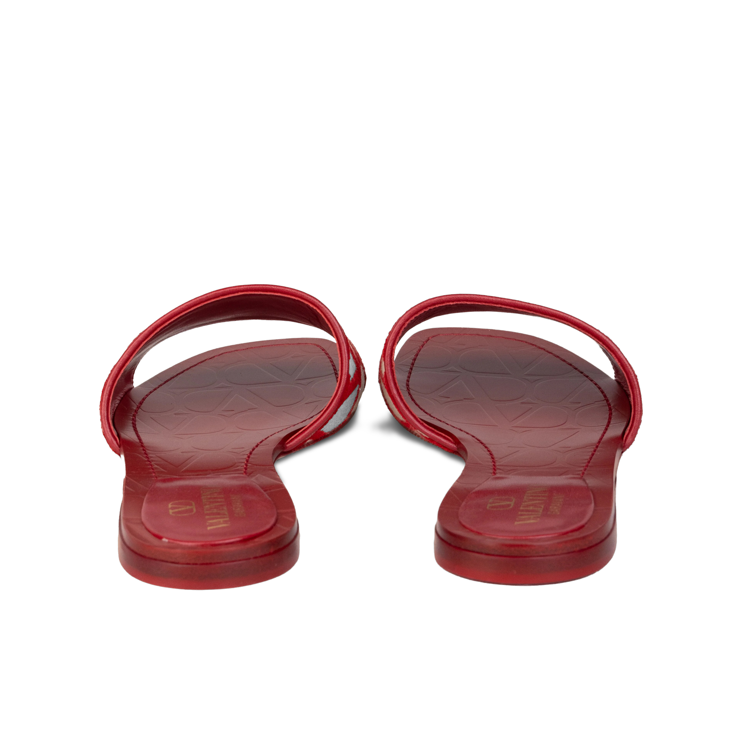 Sandalias Beige Rojo Valentino Multilogo