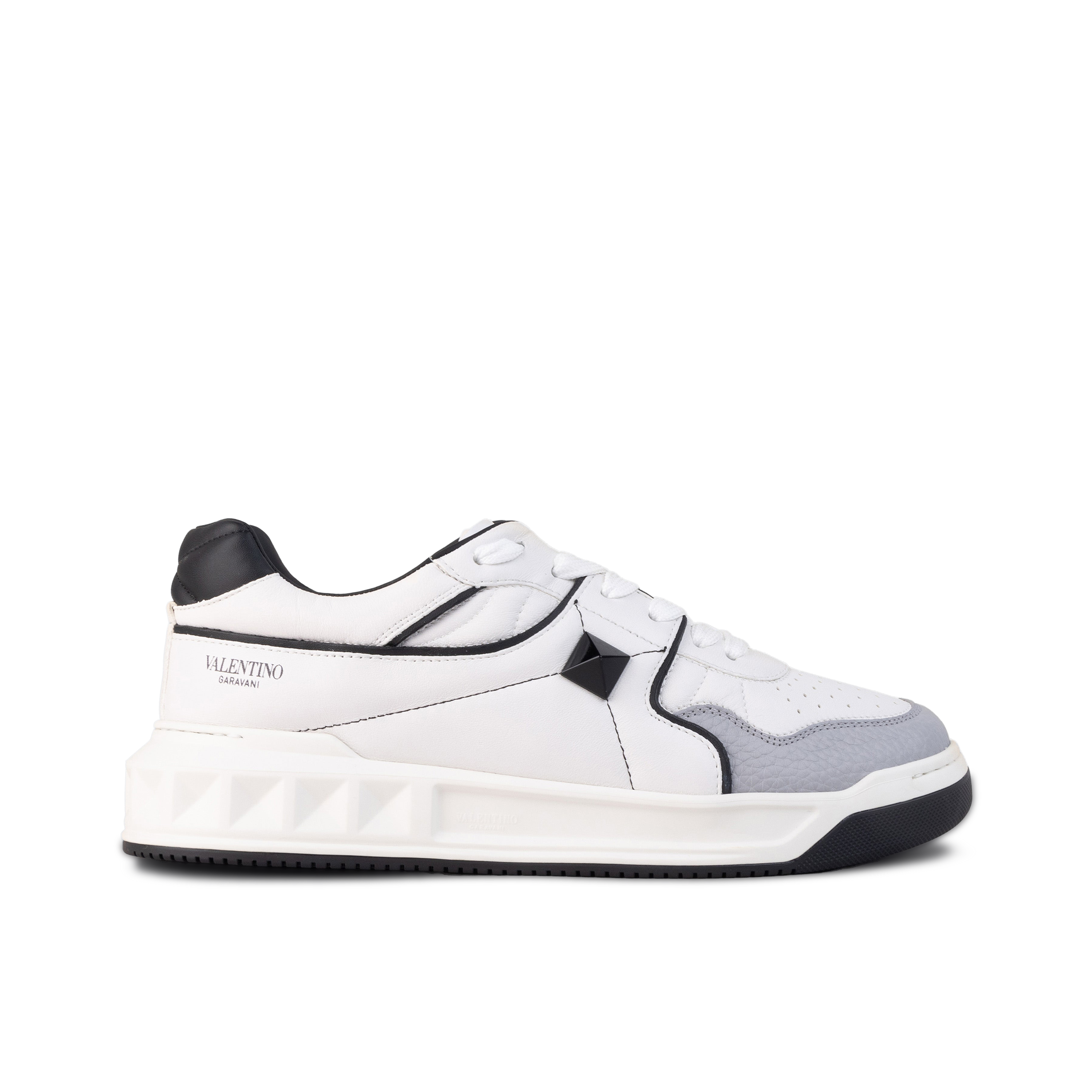 Sneakers Blanco Valentino Gris Roman Stud