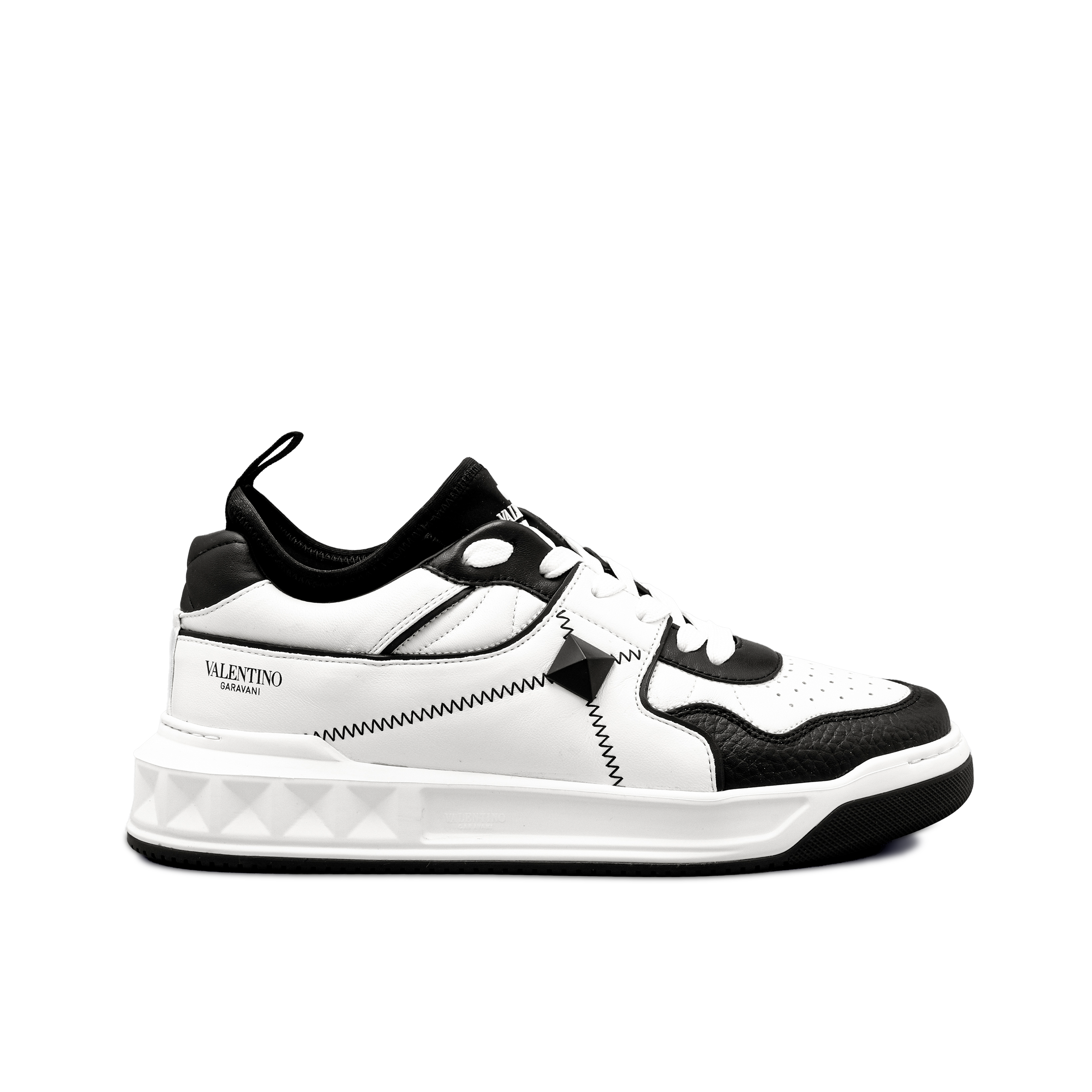 Sneakers Blancos Negro Valentino Roman Stud Sock