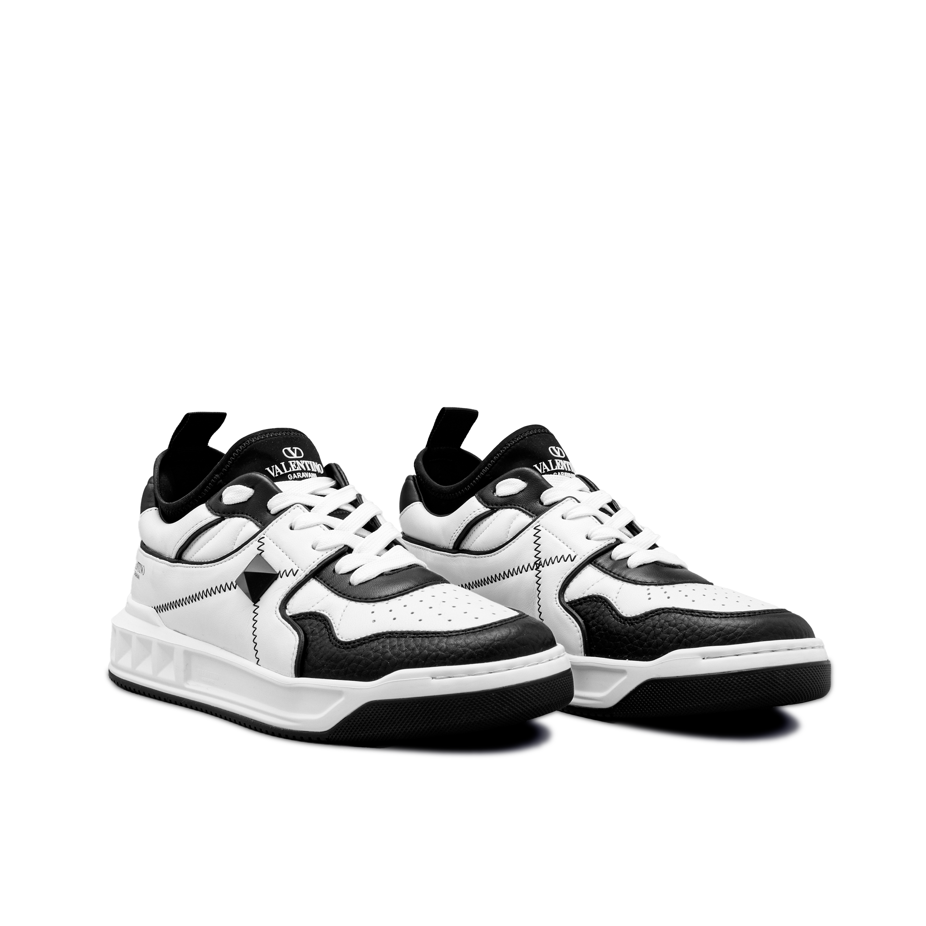 Sneakers Blancos Negro Valentino Roman Stud Sock