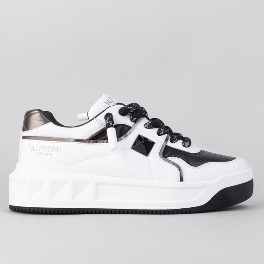 Sneakers Blanco Valentino Negro One Stud