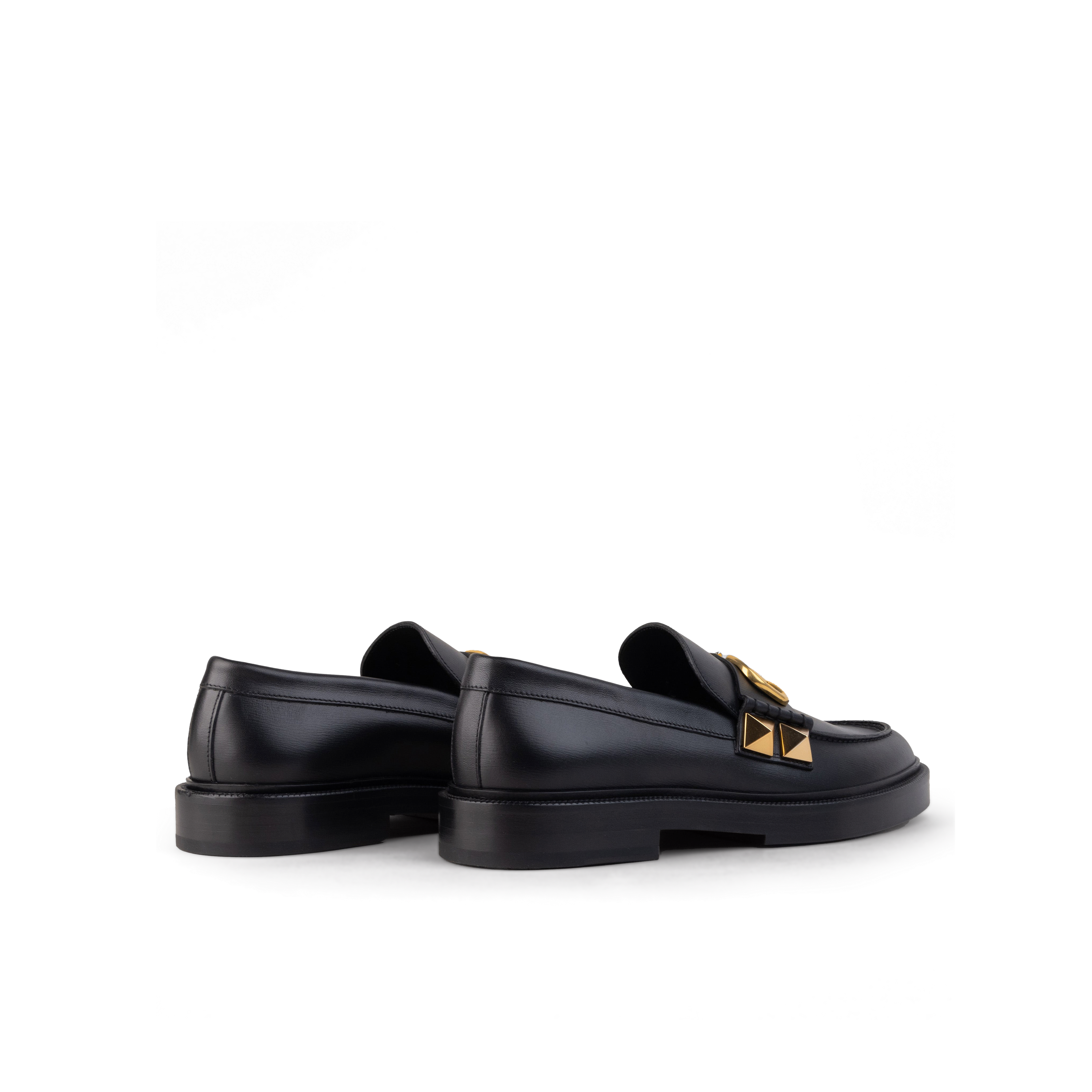 Mocasines Negro Valentino Gold Vlogo
