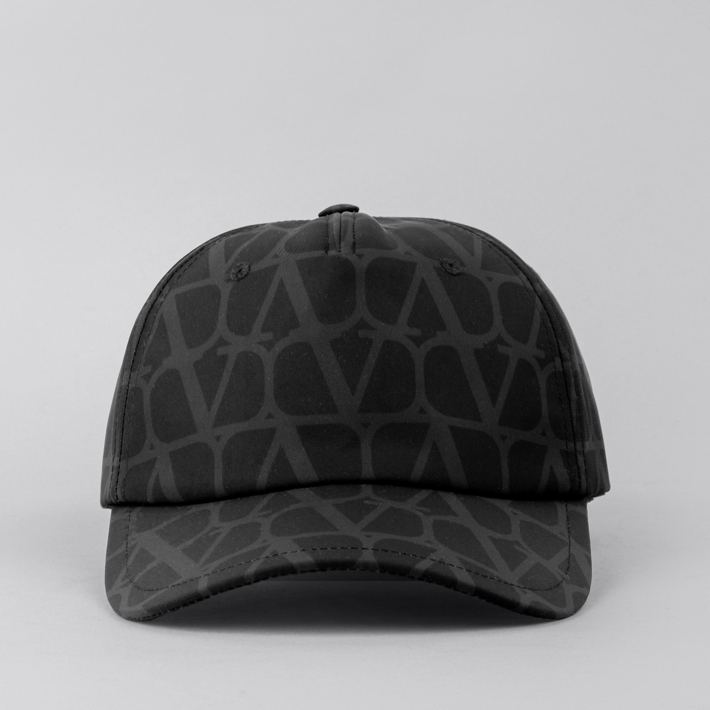 Gorra Negro Gris Valentino Vlogo Monogram