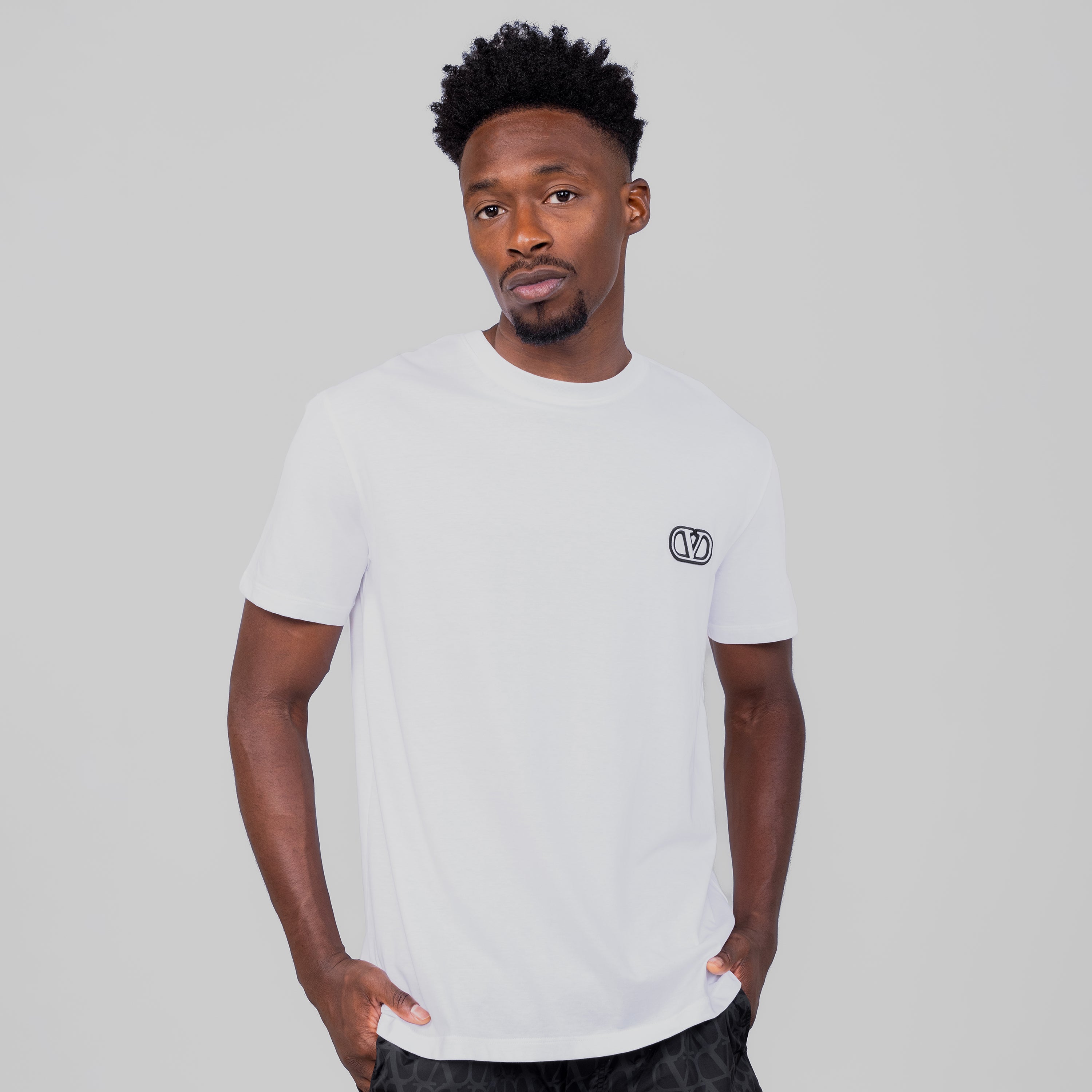 Camiseta Blanca Valentino Vlogo