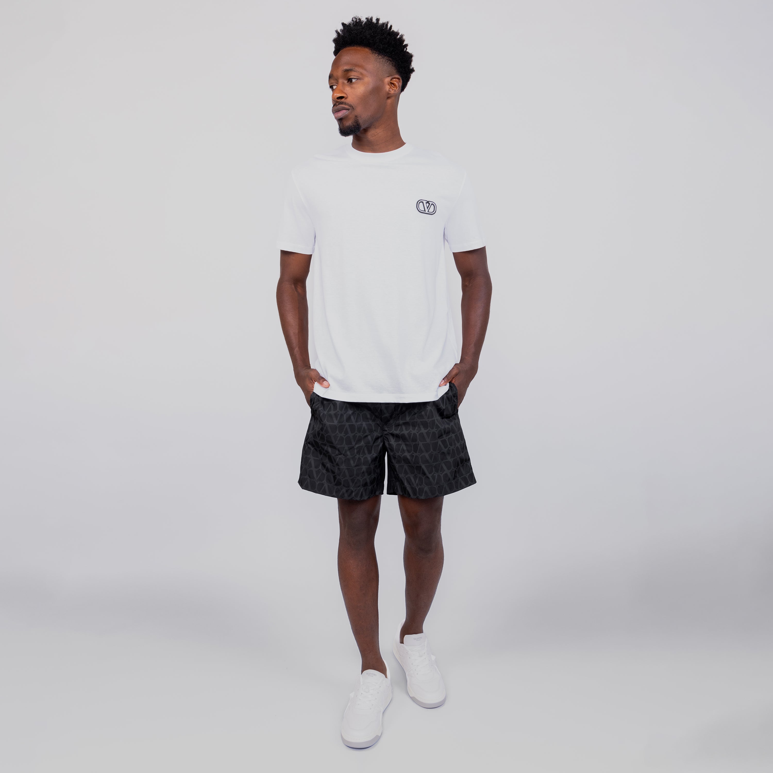 Camiseta Blanca Valentino Vlogo