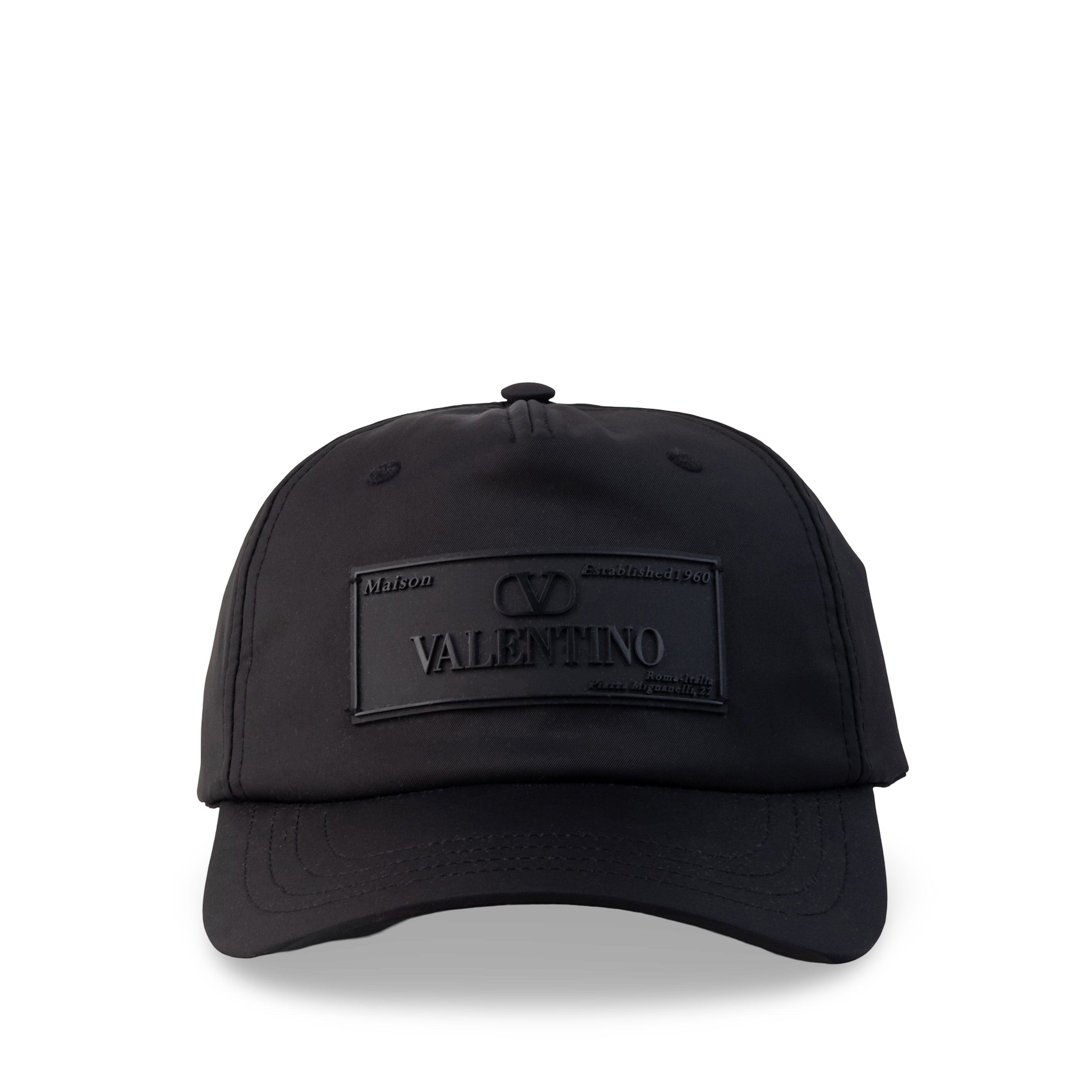 Gorra Negro Negro Valentino Tag
