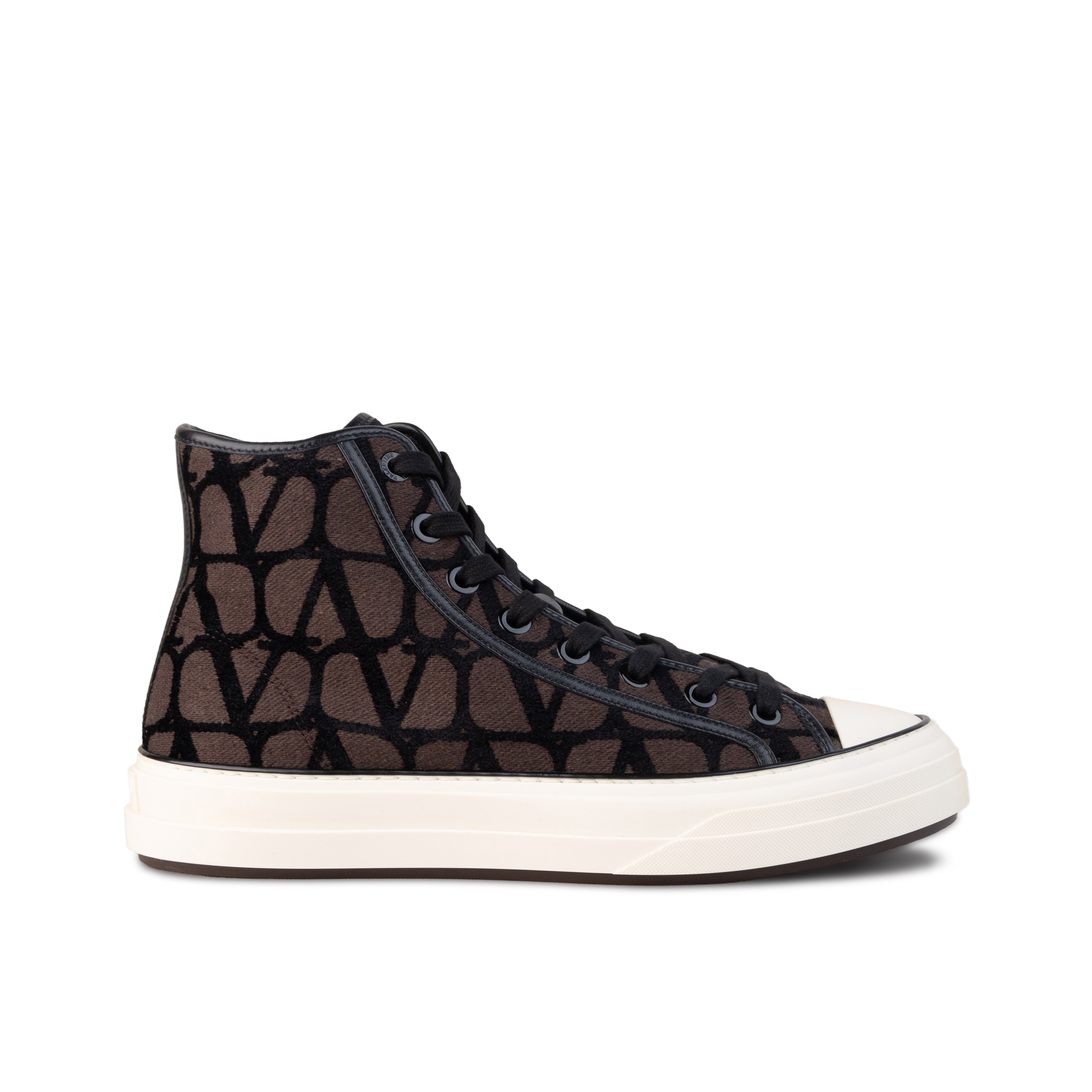 Sneakers Café Valentino High Top Negro Vlogo Monogram
