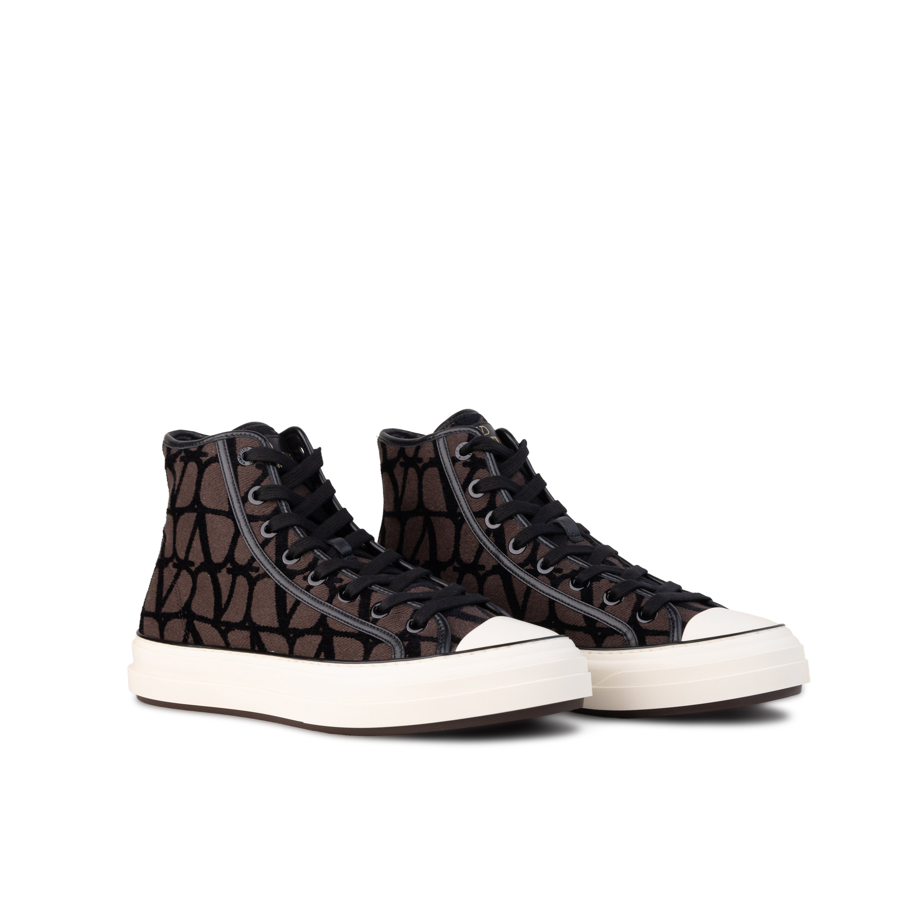 Sneakers Café Valentino High Top Negro Vlogo Monogram
