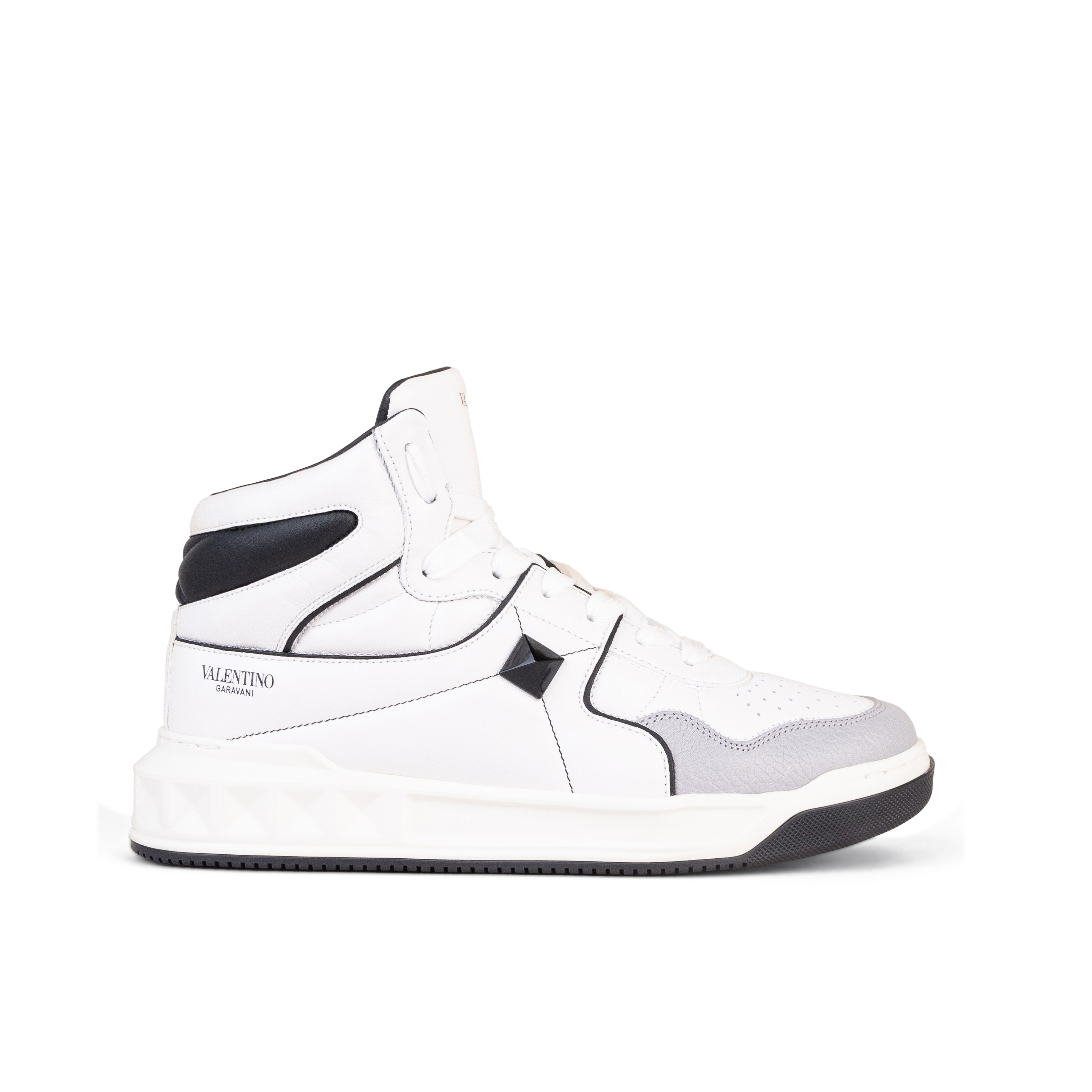 Sneakers High Top Blanco Valentino Rockstud